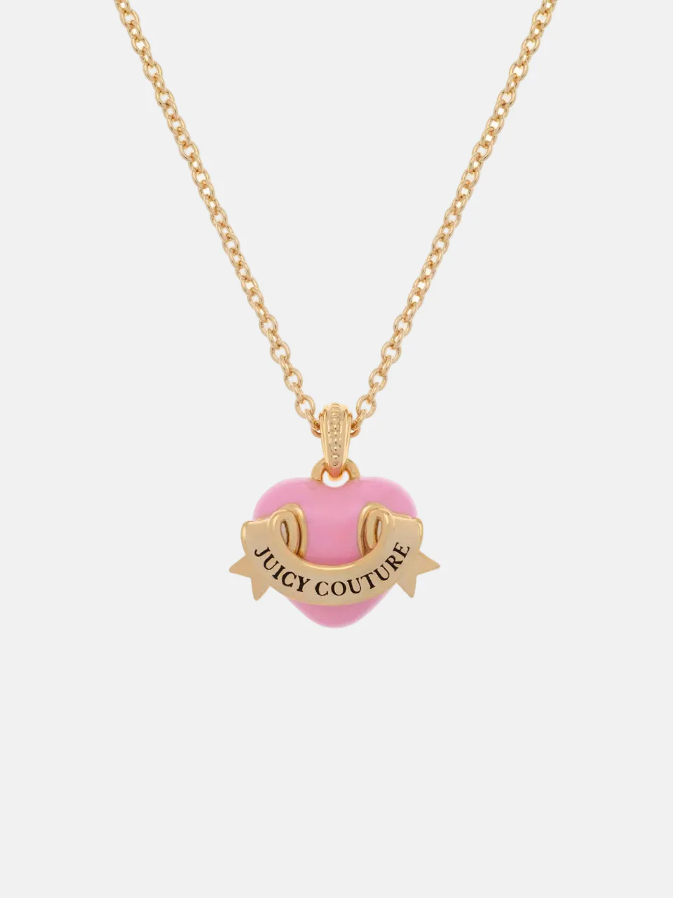 GOLD TONE ENAMEL ICON HEART PENDANT - Image 3
