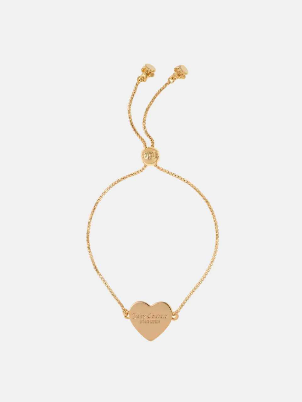 GOLD TONE JUICY COUTURE REVERSIBLE HEART ADJUSTABLE BRACELET - Image 3