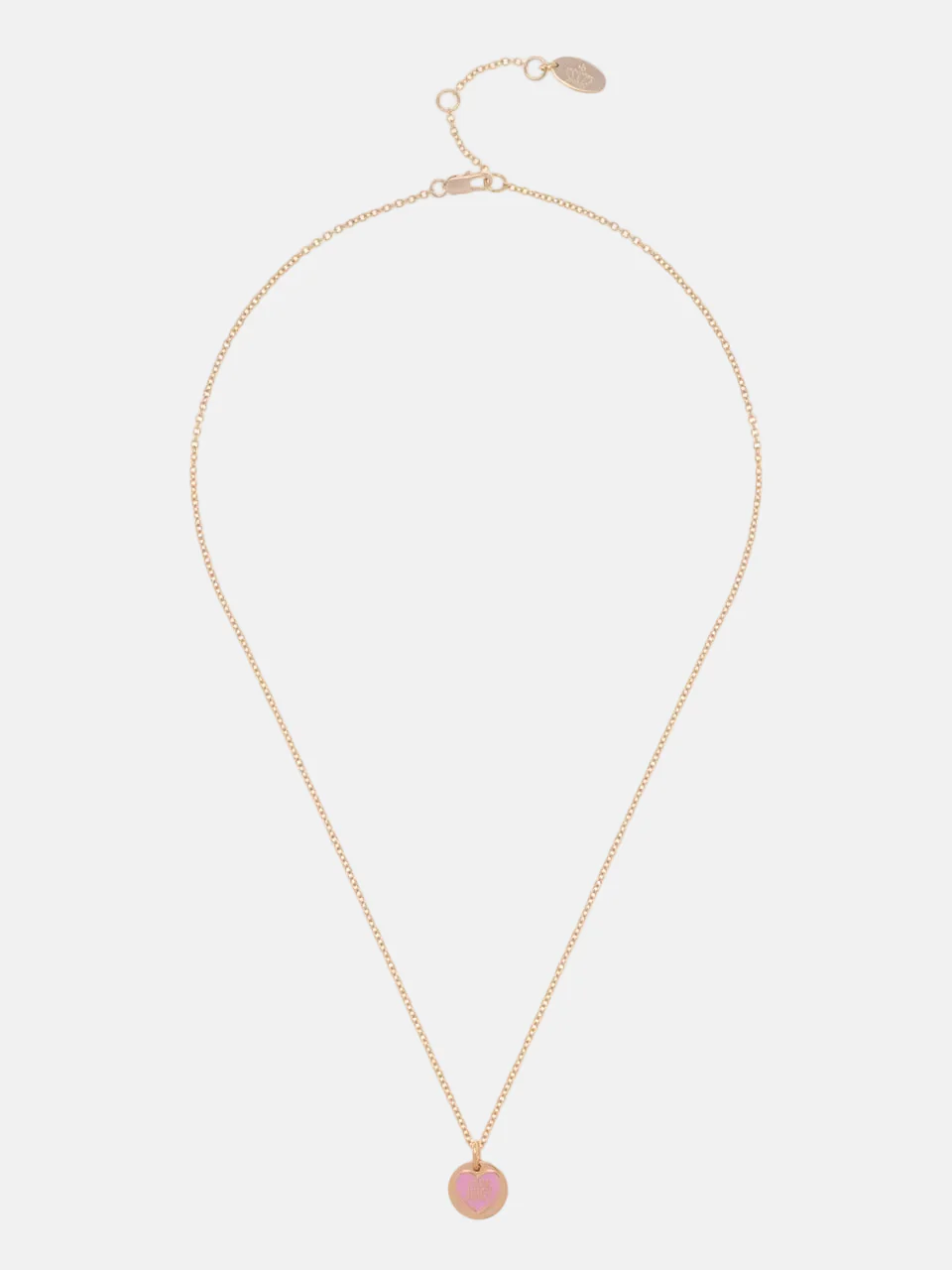 GOLD TONE LOVE JUICY REVERSIBLE ENAMEL PENDANT