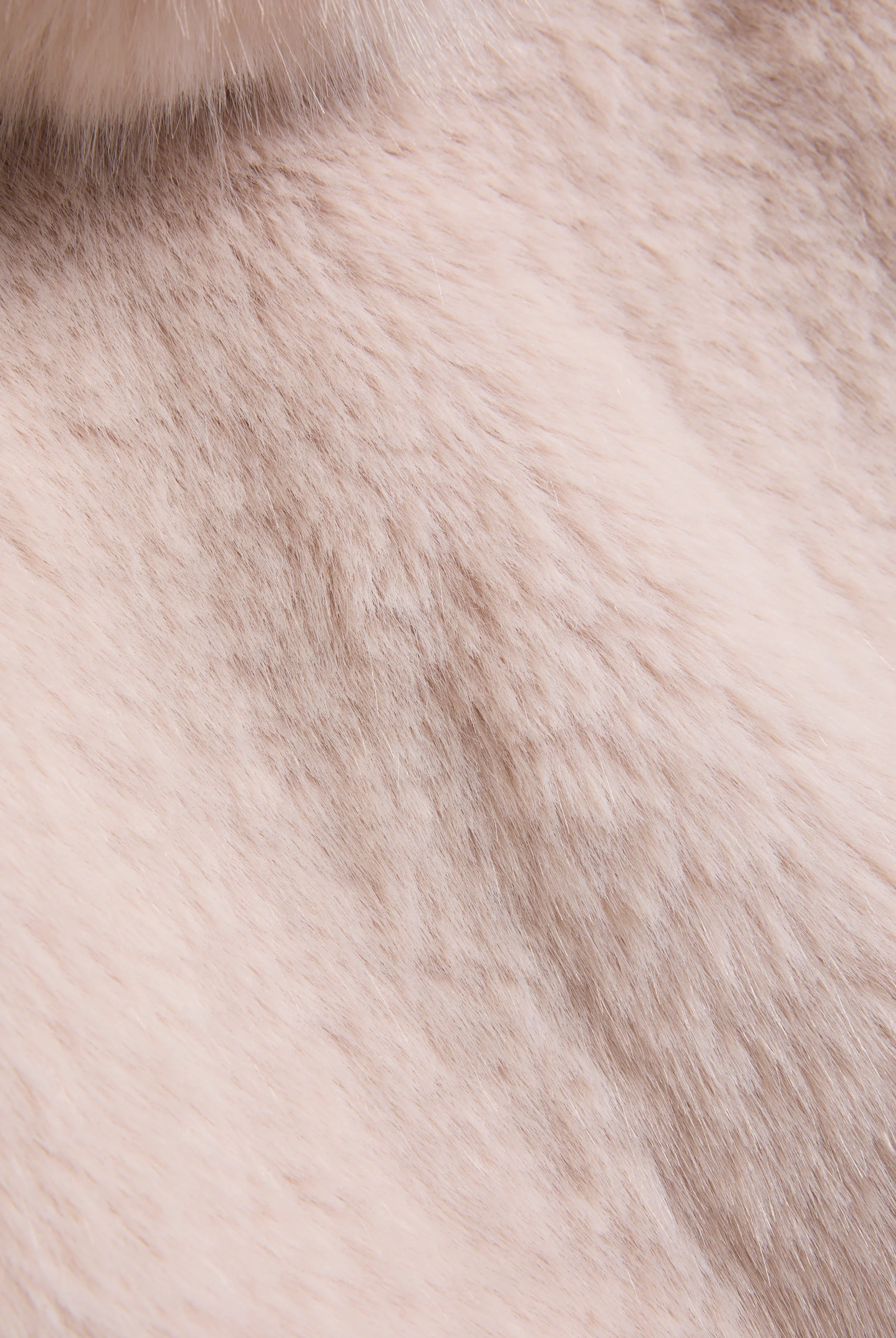 CREAM HOODED FAUX FUR JACKET - Image 6