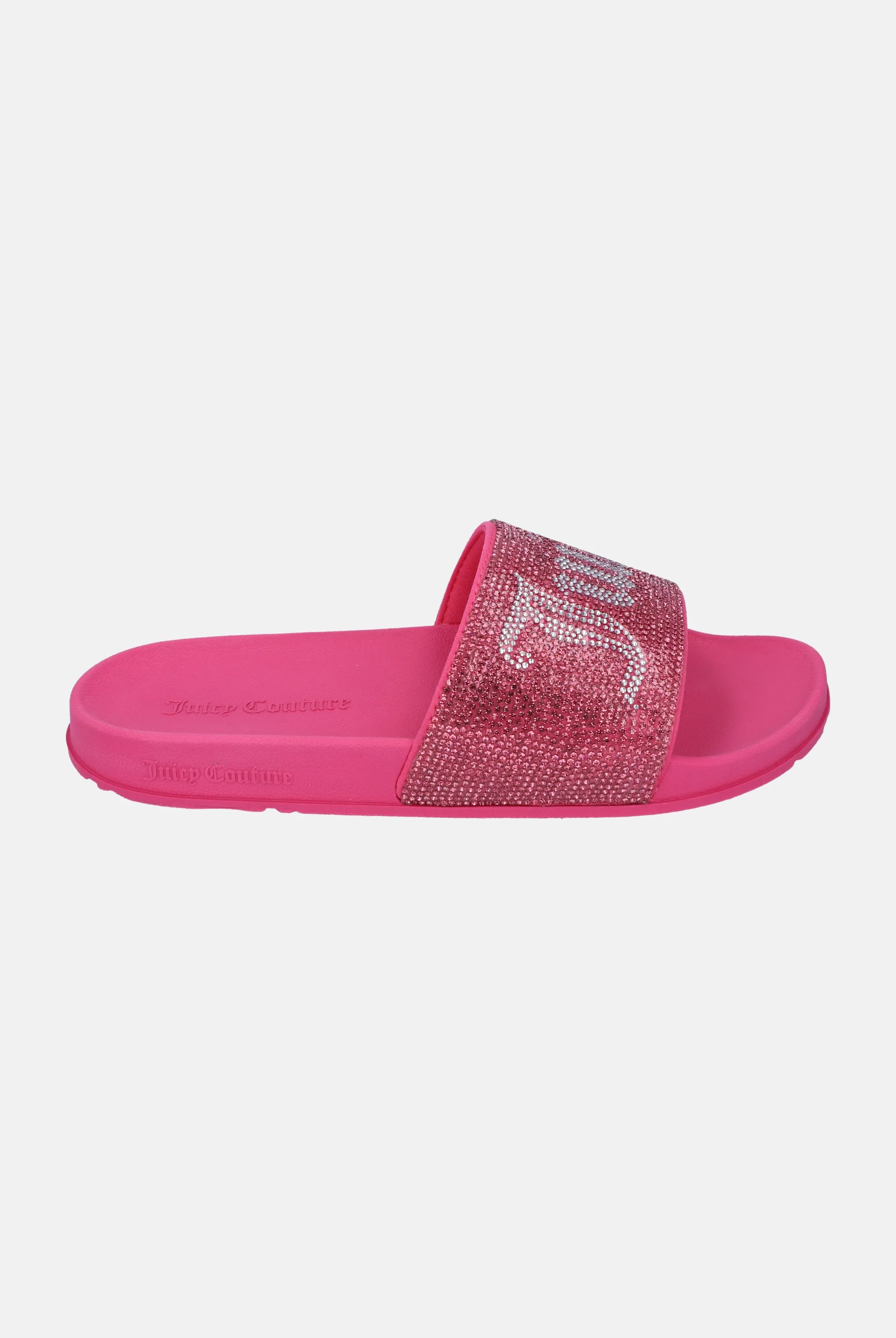 HOT PINK DIAMANTÉ VELOUR SLIDER - Image 5