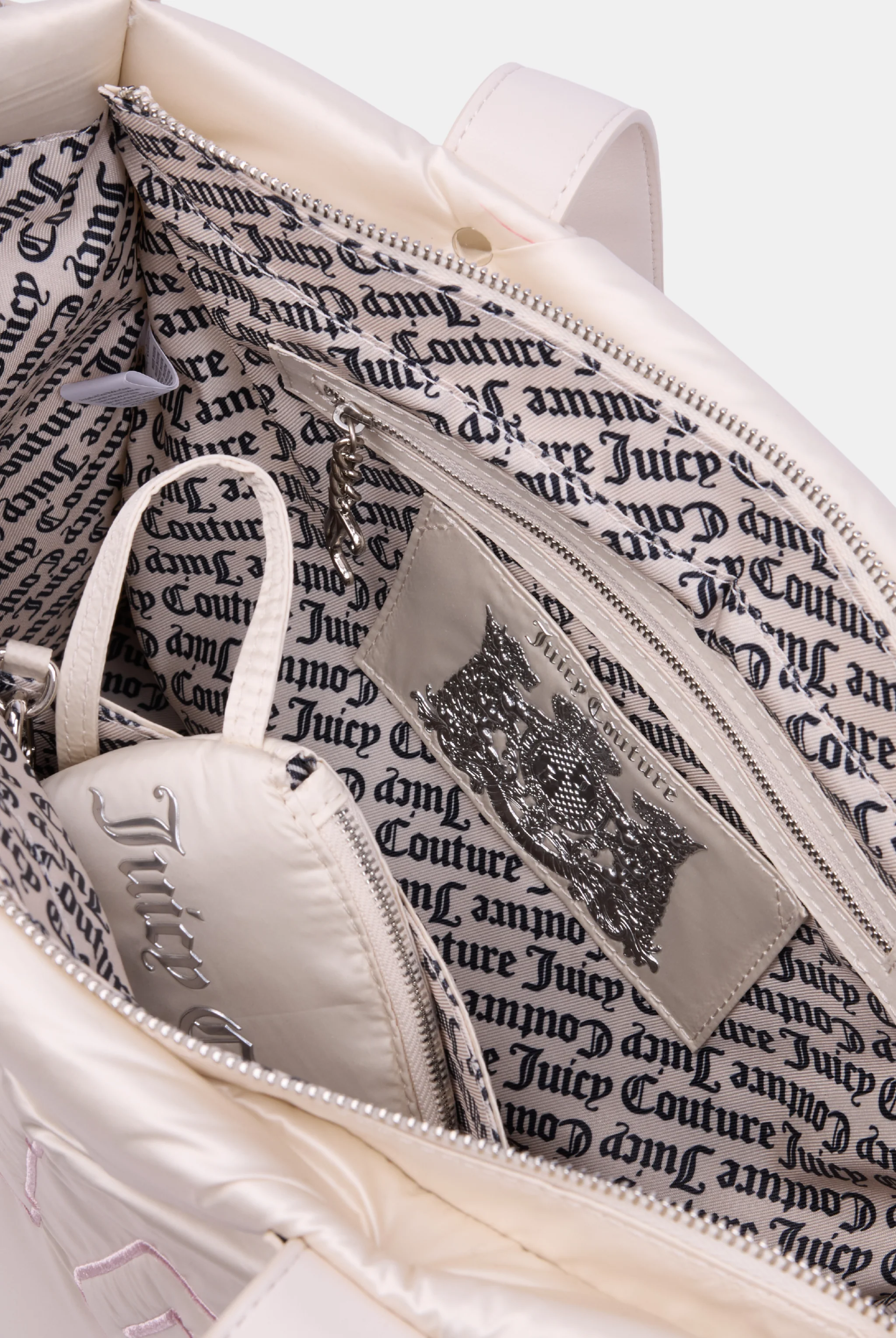 PINK CHAMPAGNE LARGE TONAL EMBROIDERED TOTE BAG - Image 2