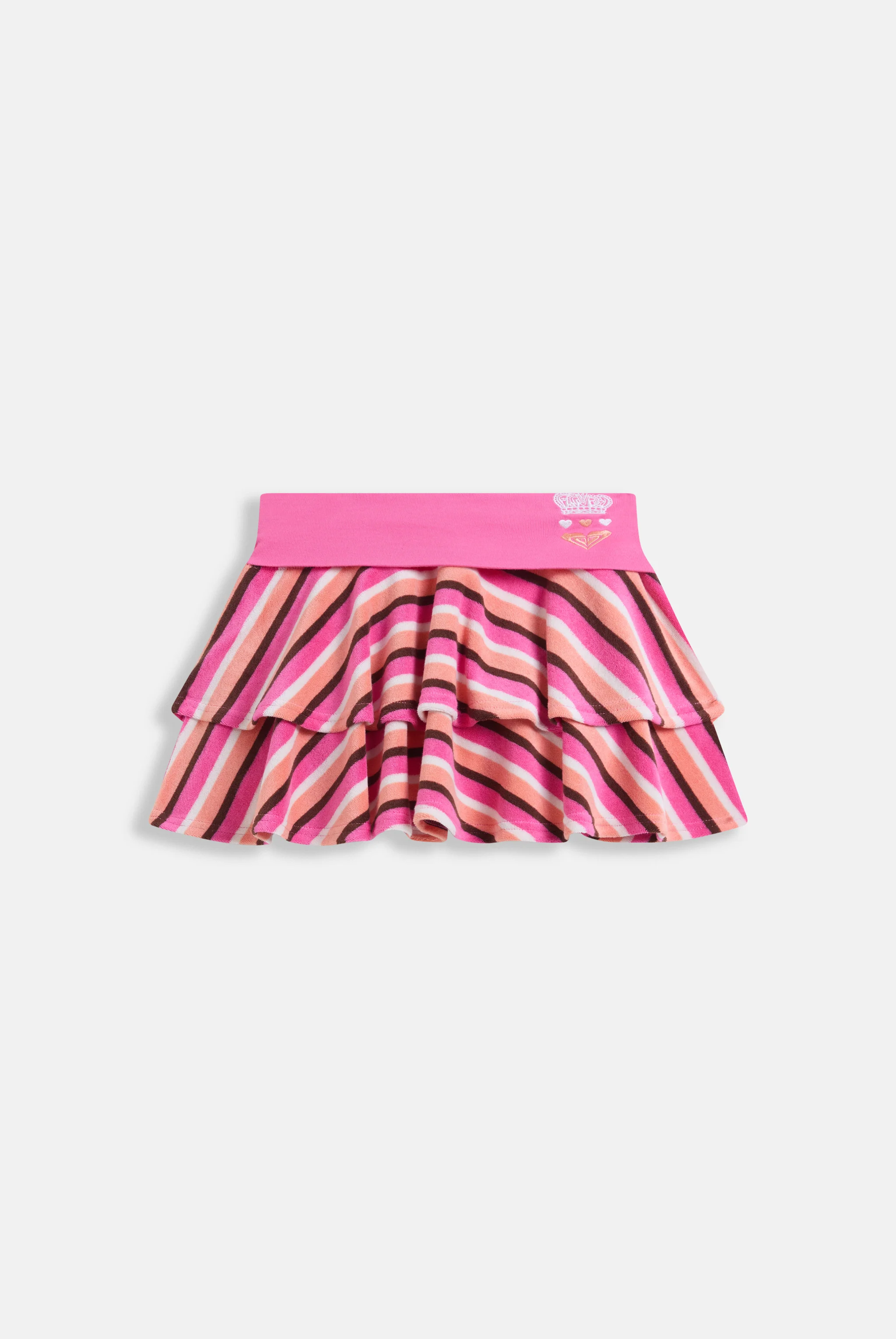 STRIPE ROXY x JUICY COUTURE TERRY TOWELLING RUFFLE MINI SKIRT - Image 3