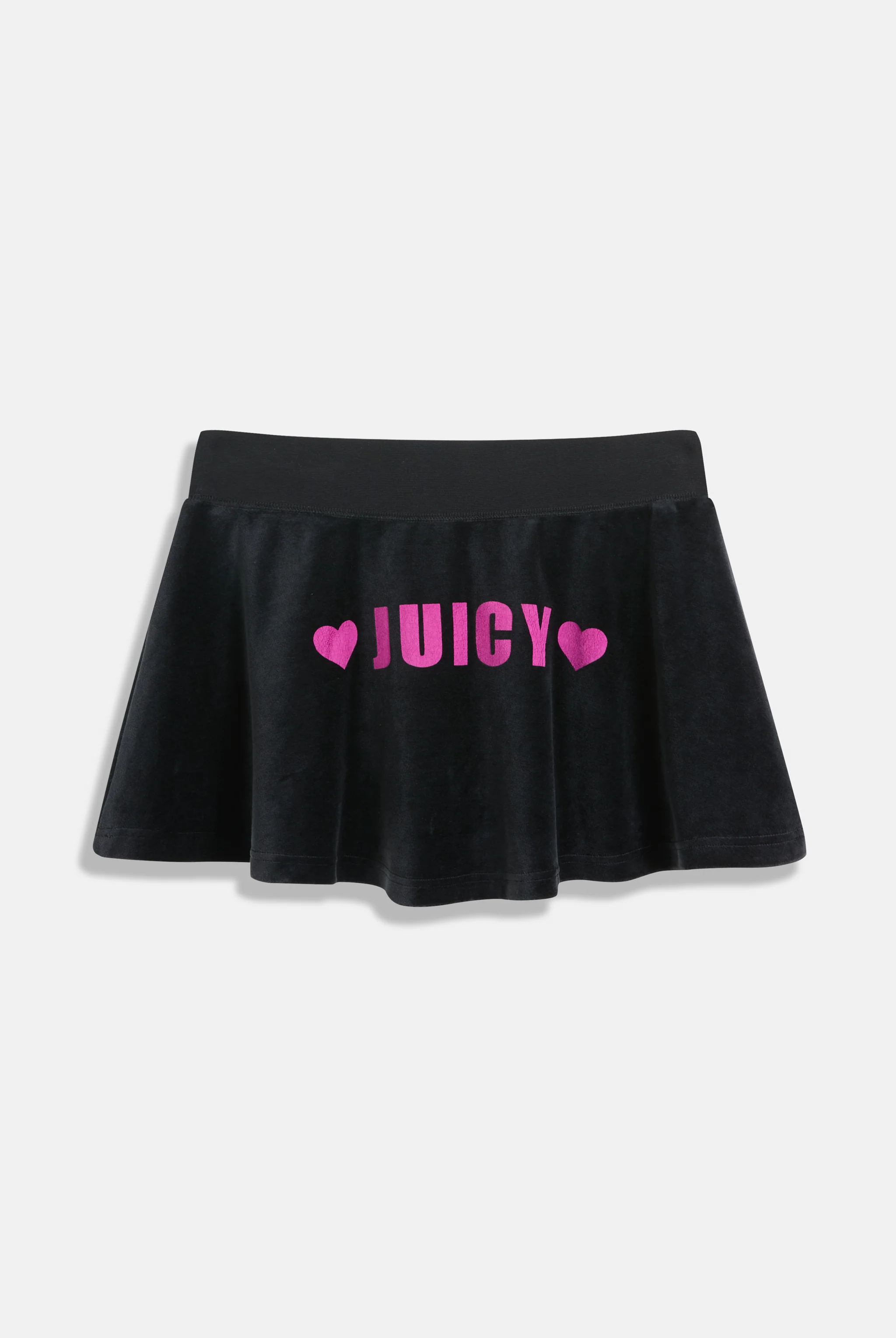 BLACK JUICY ANGEL COTTON VELOUR SKIRT - Image 2