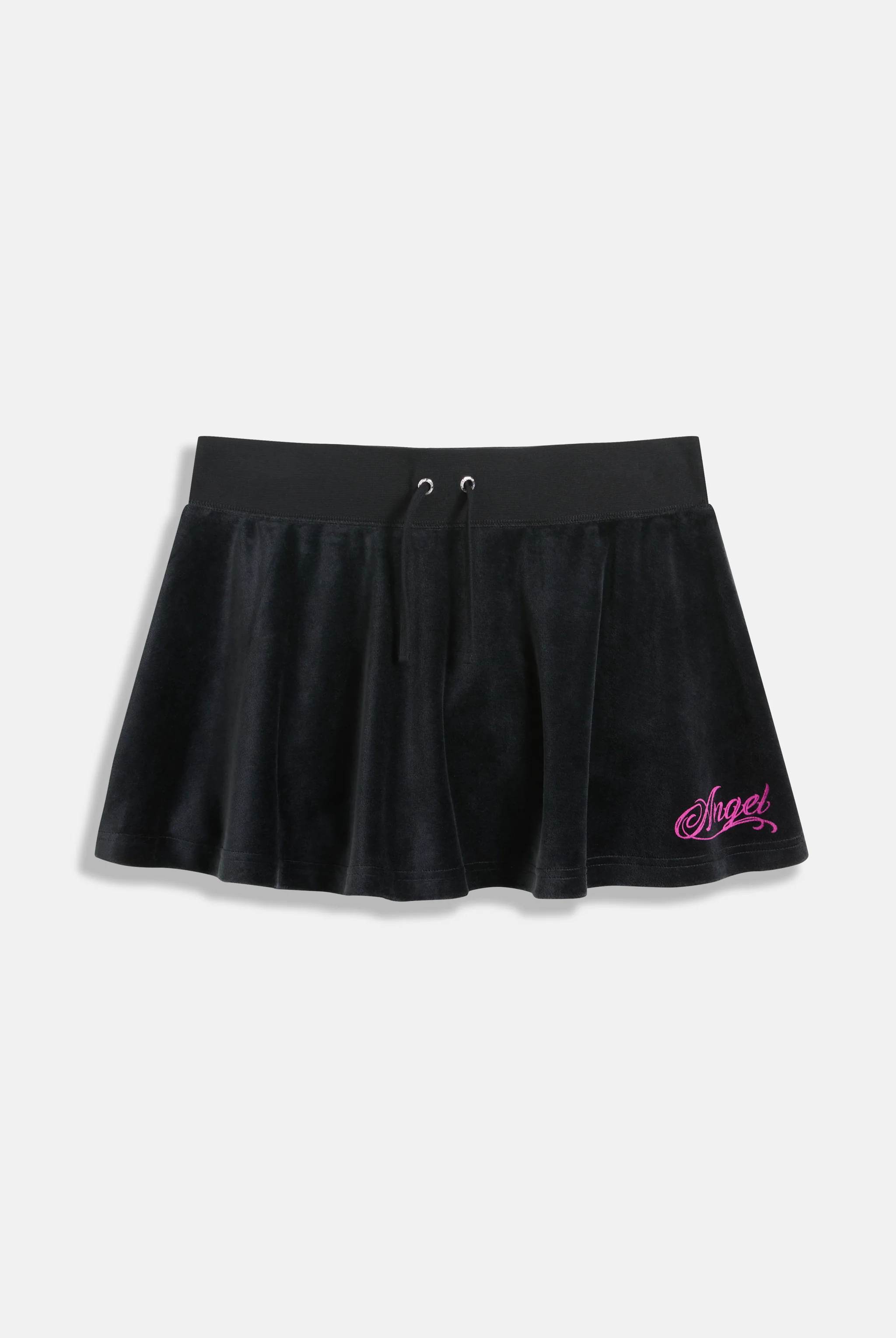 BLACK JUICY ANGEL COTTON VELOUR SKIRT - Image 4
