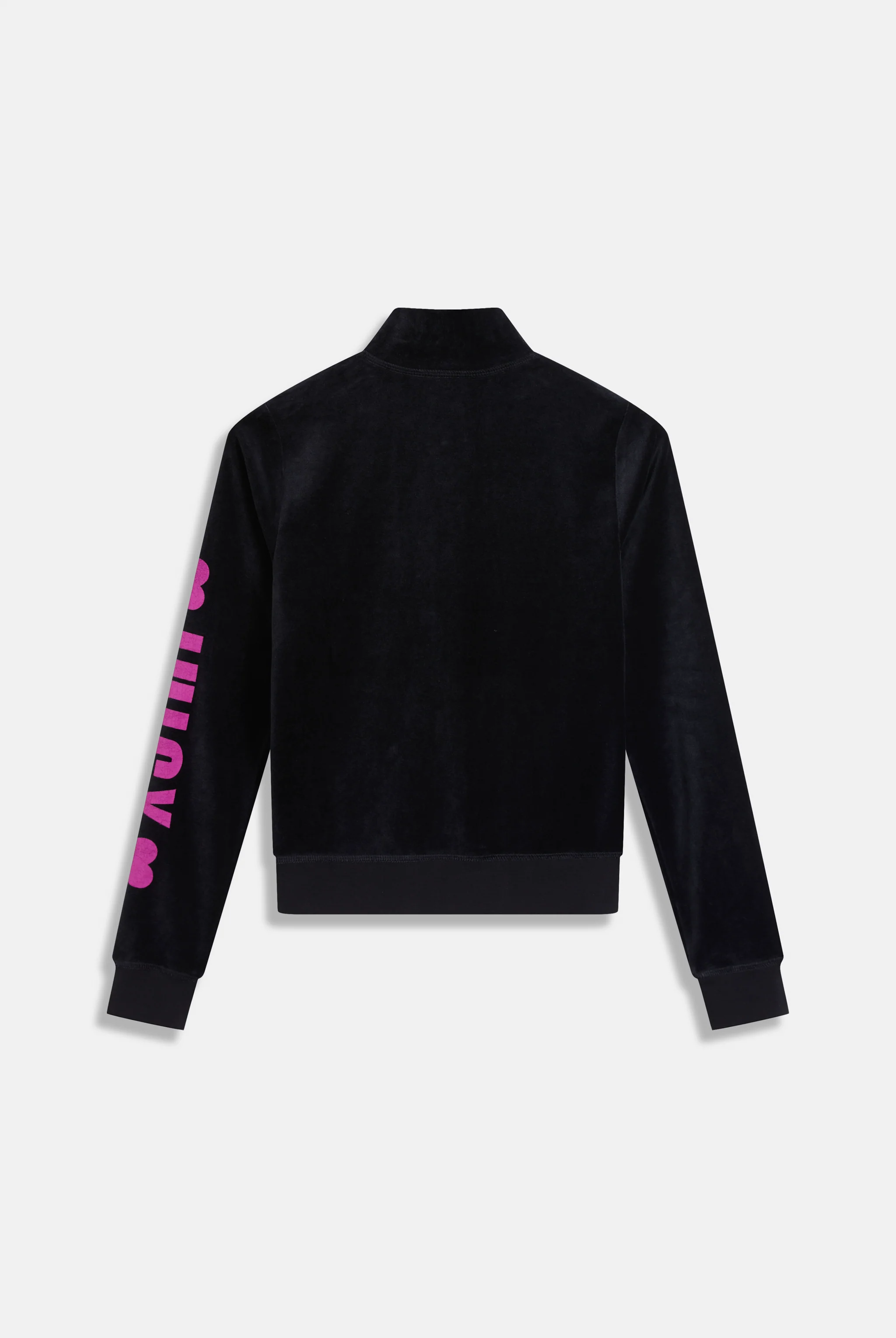 BLACK JUICY ANGEL COTTON VELOUR TRACK TOP - Image 4
