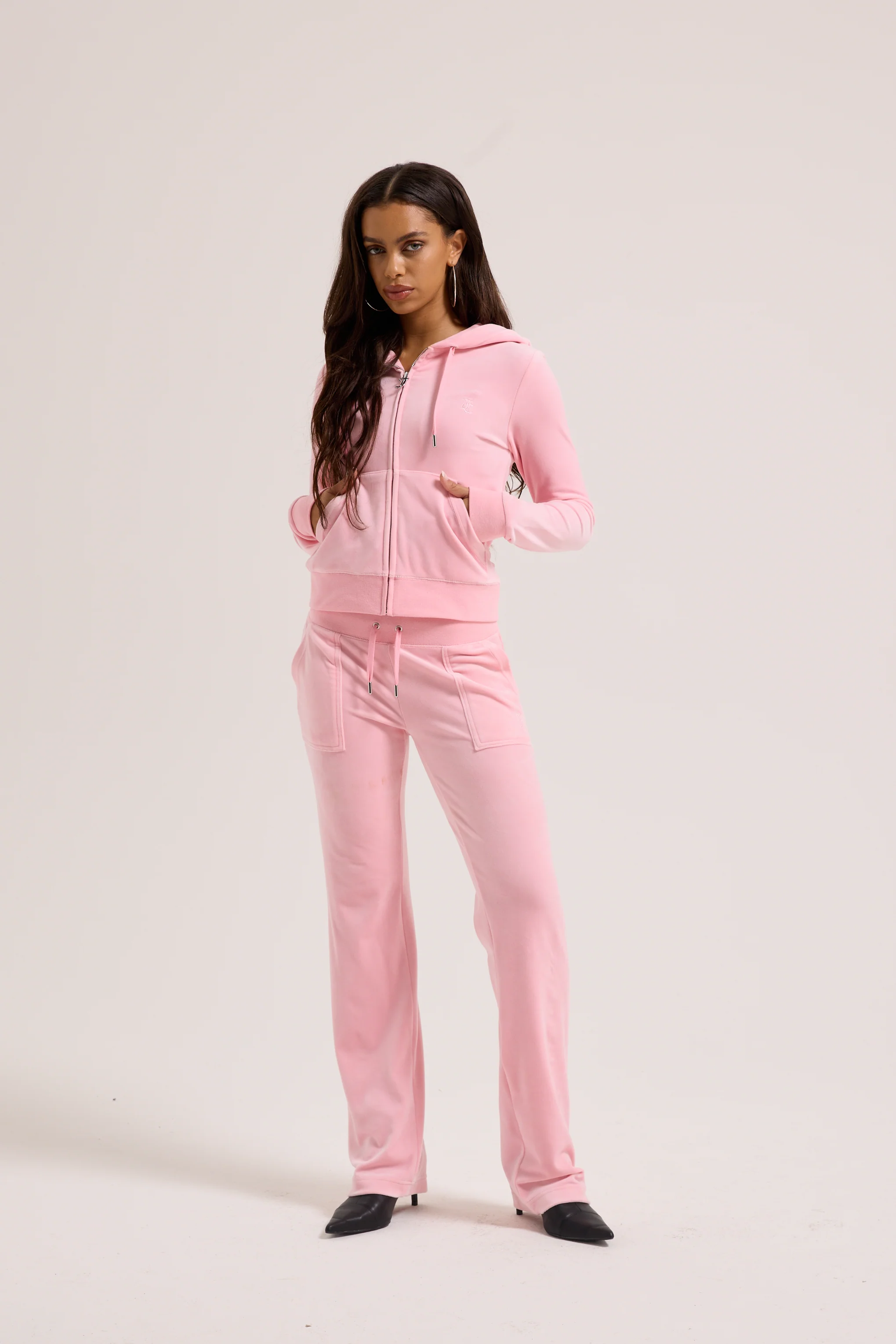 JUICY PINK CLASSIC VELOUR DEL RAY POCKETED BOTTOMS - Image 6