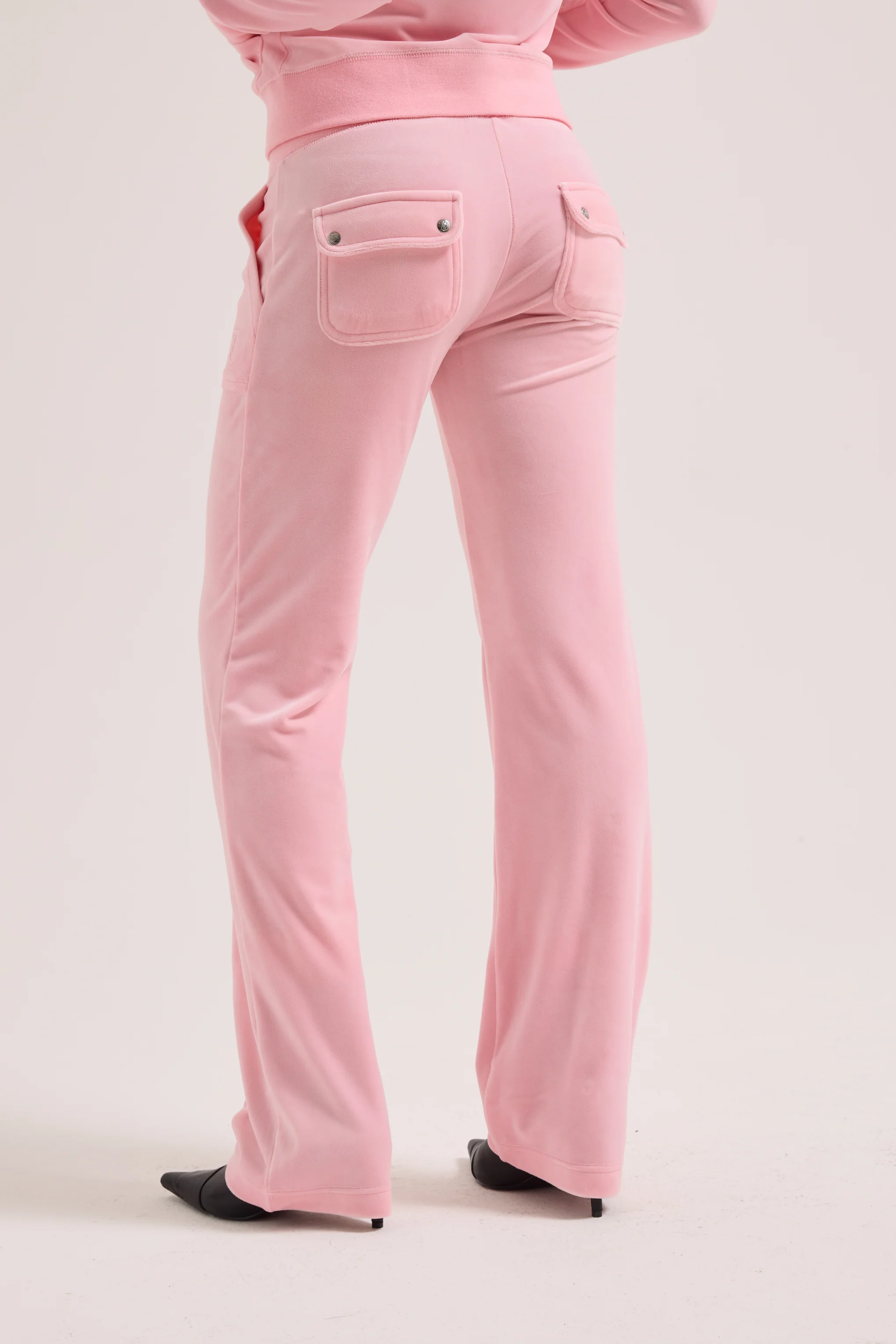 JUICY PINK CLASSIC VELOUR DEL RAY POCKETED BOTTOMS - Image 8