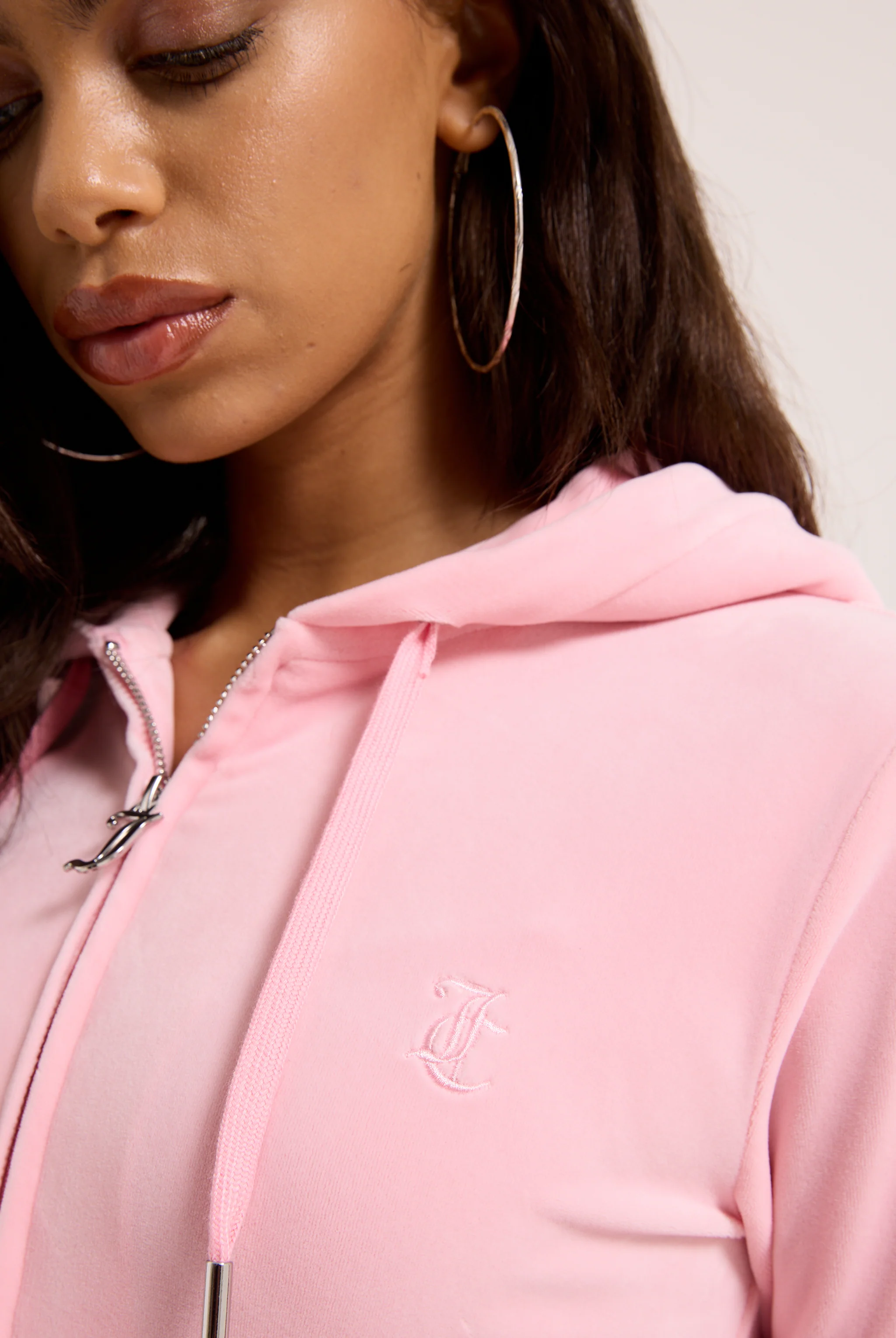 JUICY PINK CLASSIC VELOUR ROBERTSON HOODIE - Image 5
