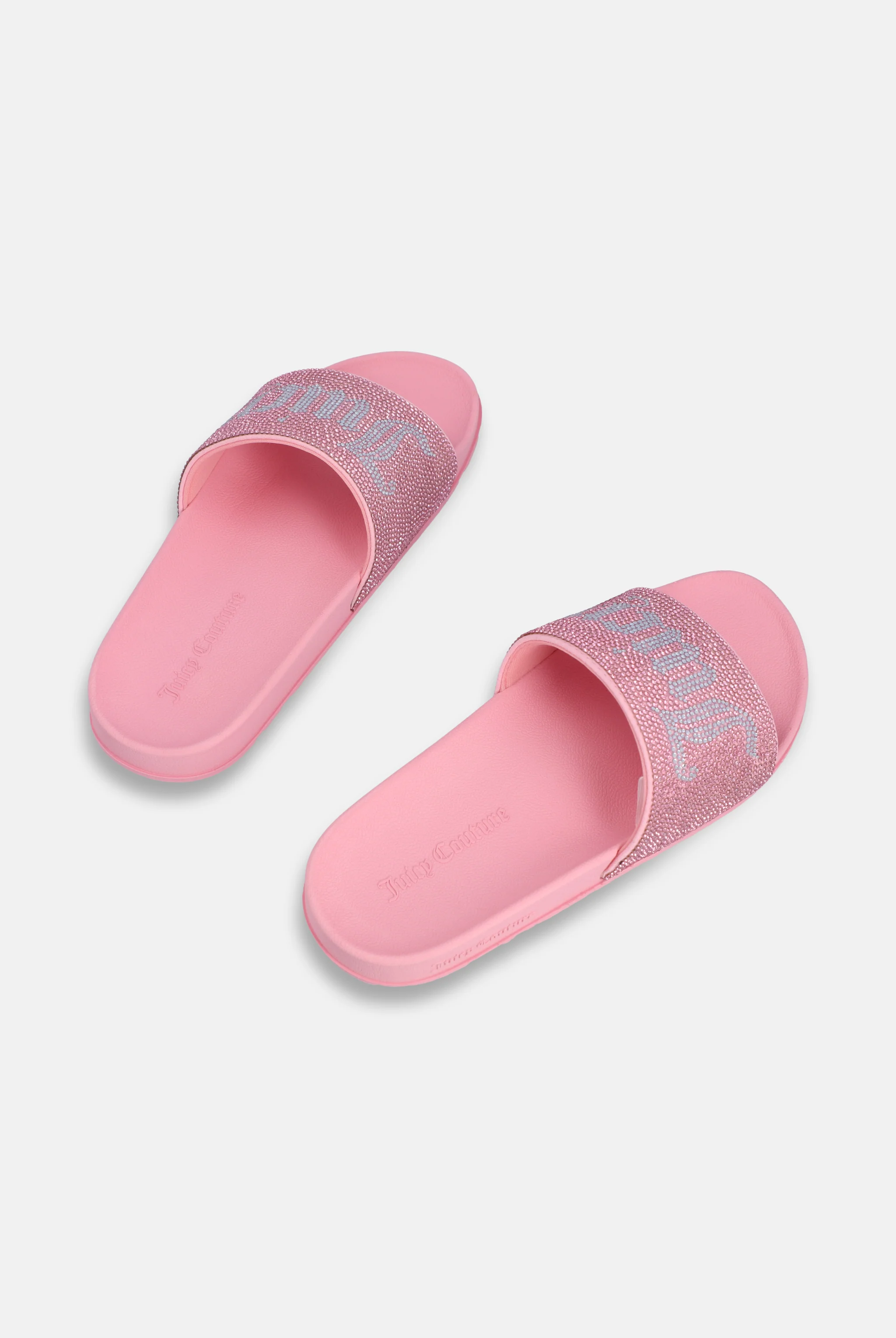 JUICY PINK DIAMANTÉ VELOUR SLIDER - Image 4