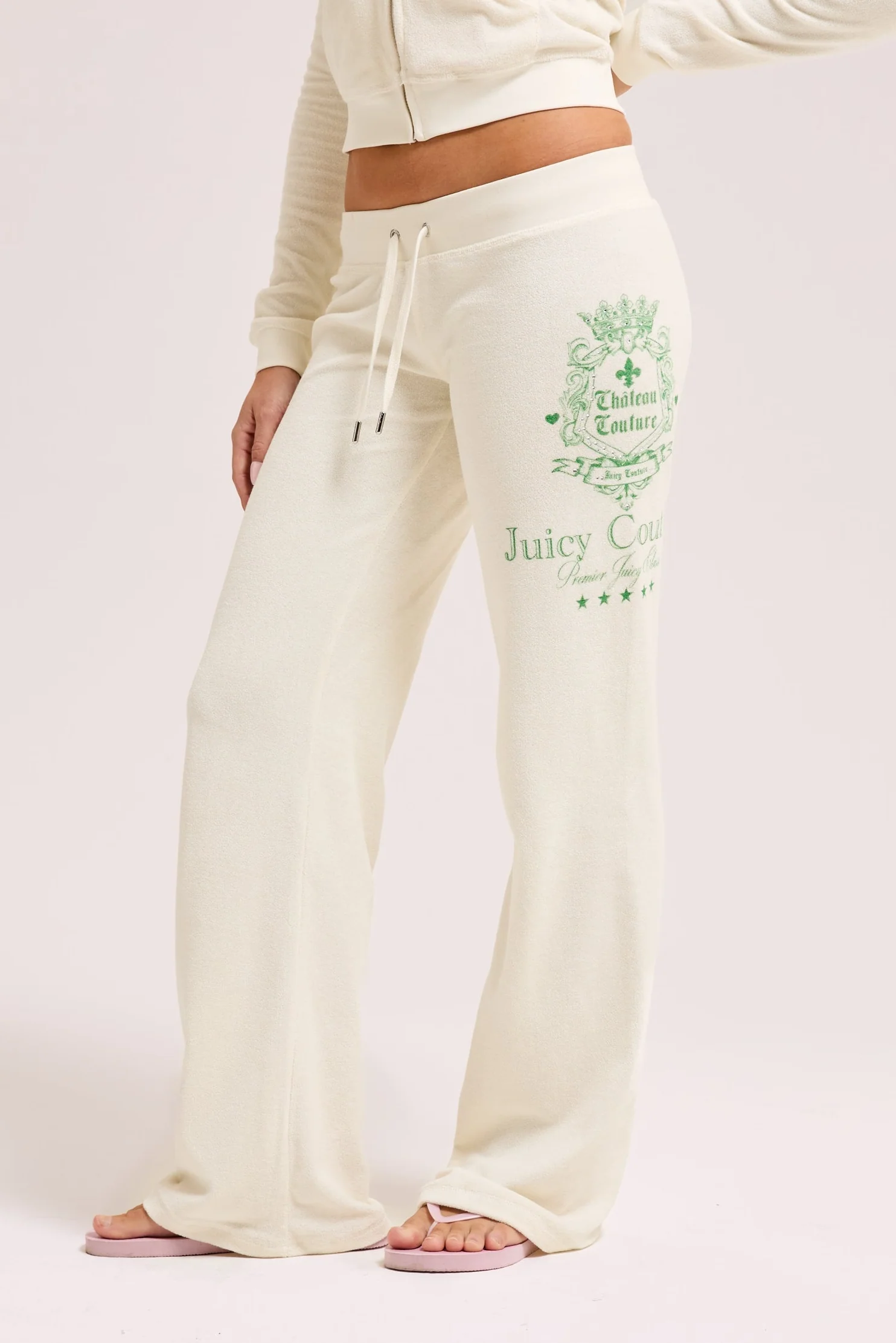 MARSHMALLOW CHATEAU TERRY TOWELLING TRACKPANT - Image 2