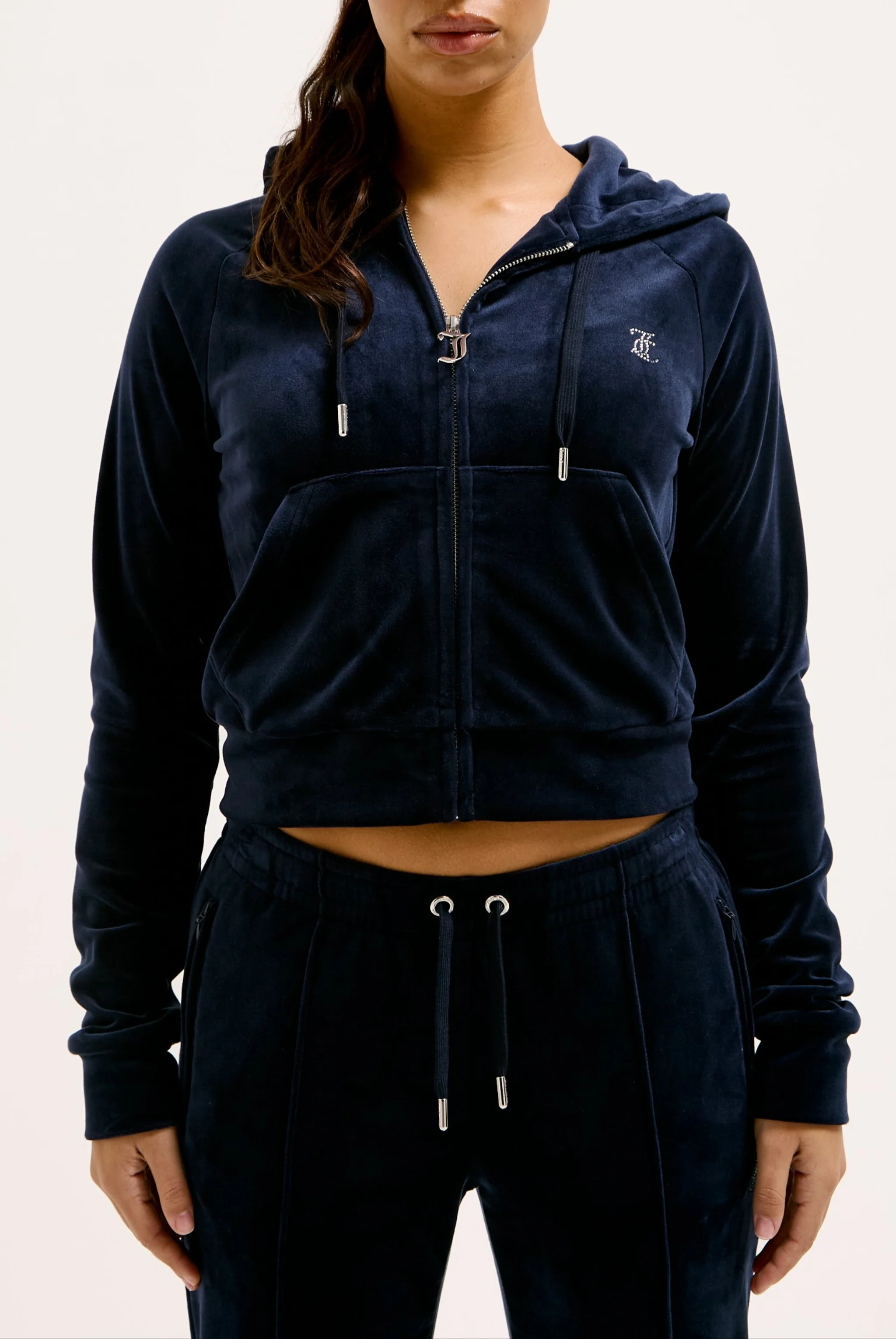 NIGHT SKY DIAMANTÉ VELOUR ZIP-THROUGH HOODIE - Image 5