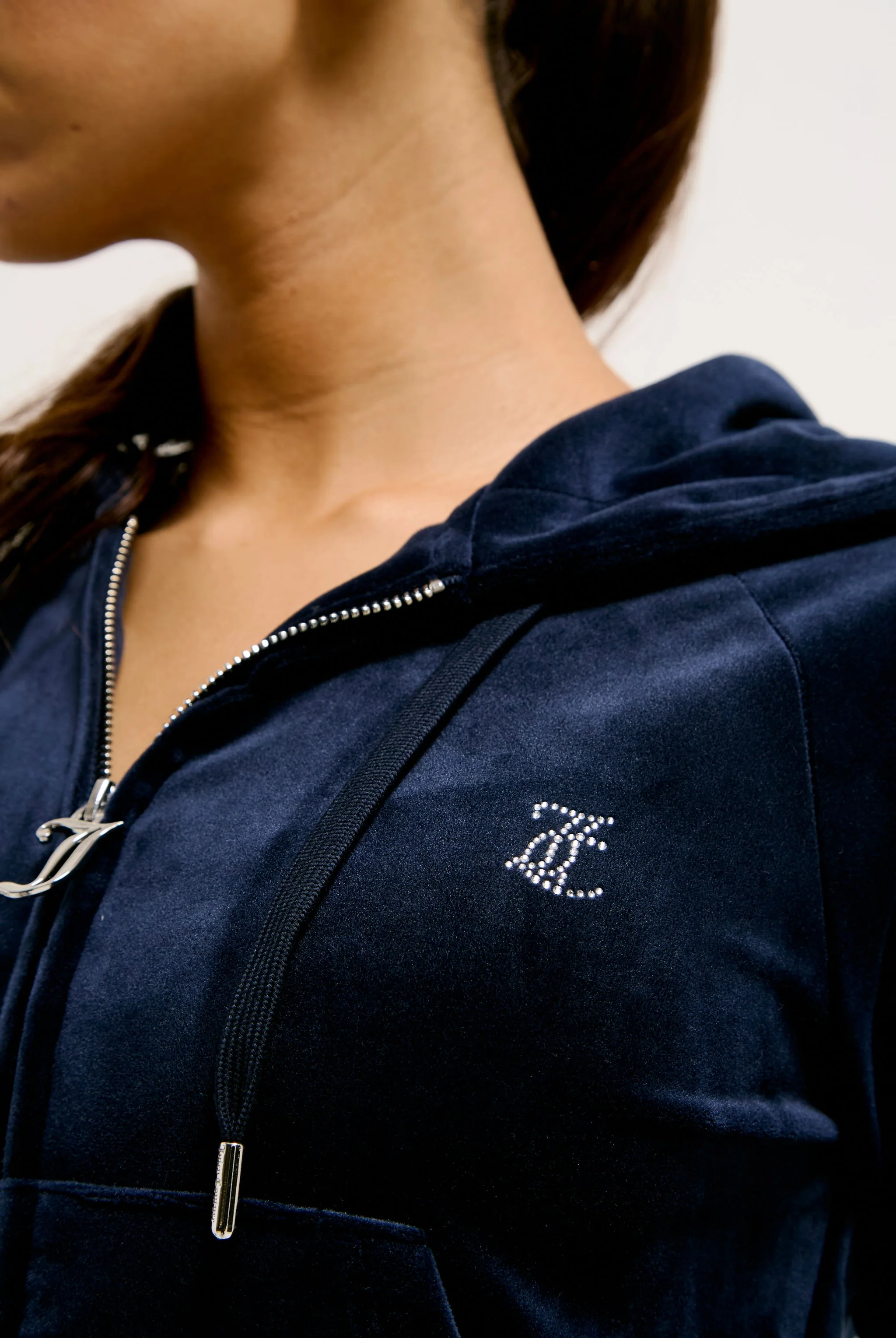 NIGHT SKY DIAMANTÉ VELOUR ZIP-THROUGH HOODIE - Image 7