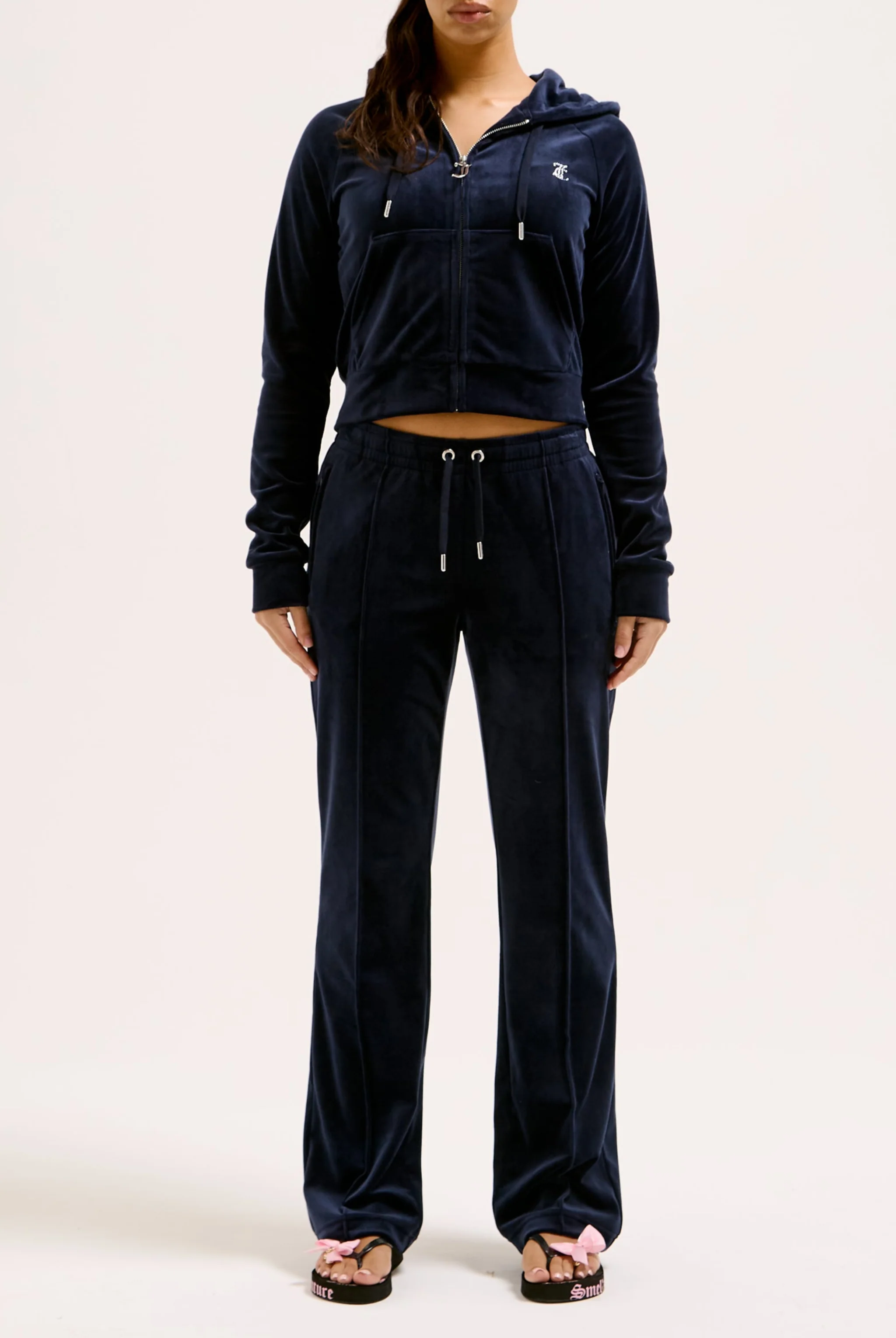 NIGHT SKY DIAMANTÉ VELOUR ZIP-THROUGH HOODIE - Image 8