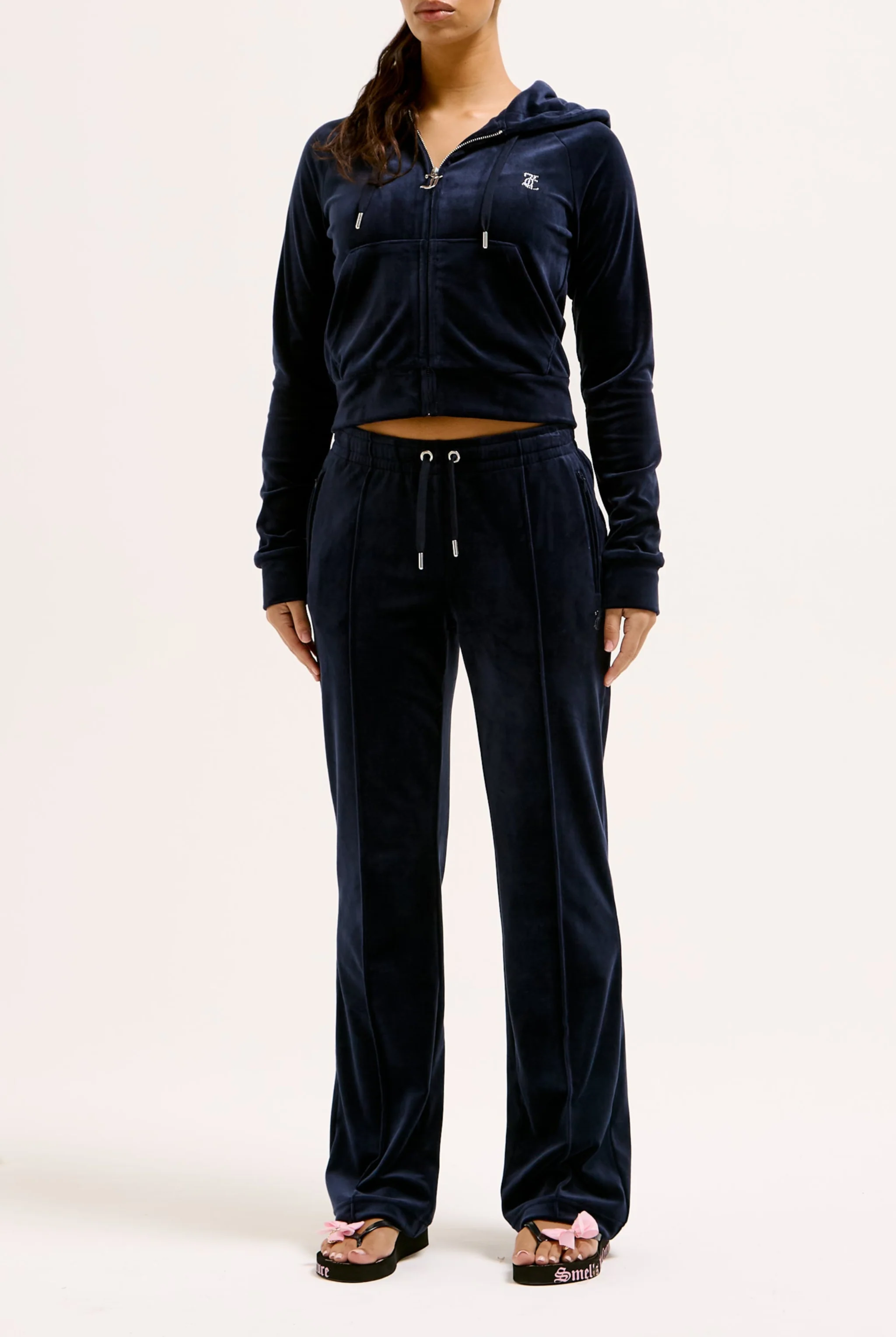 NIGHT SKY VELOUR DIAMANTÉ TRACKSUIT BOTTOM - Image 5