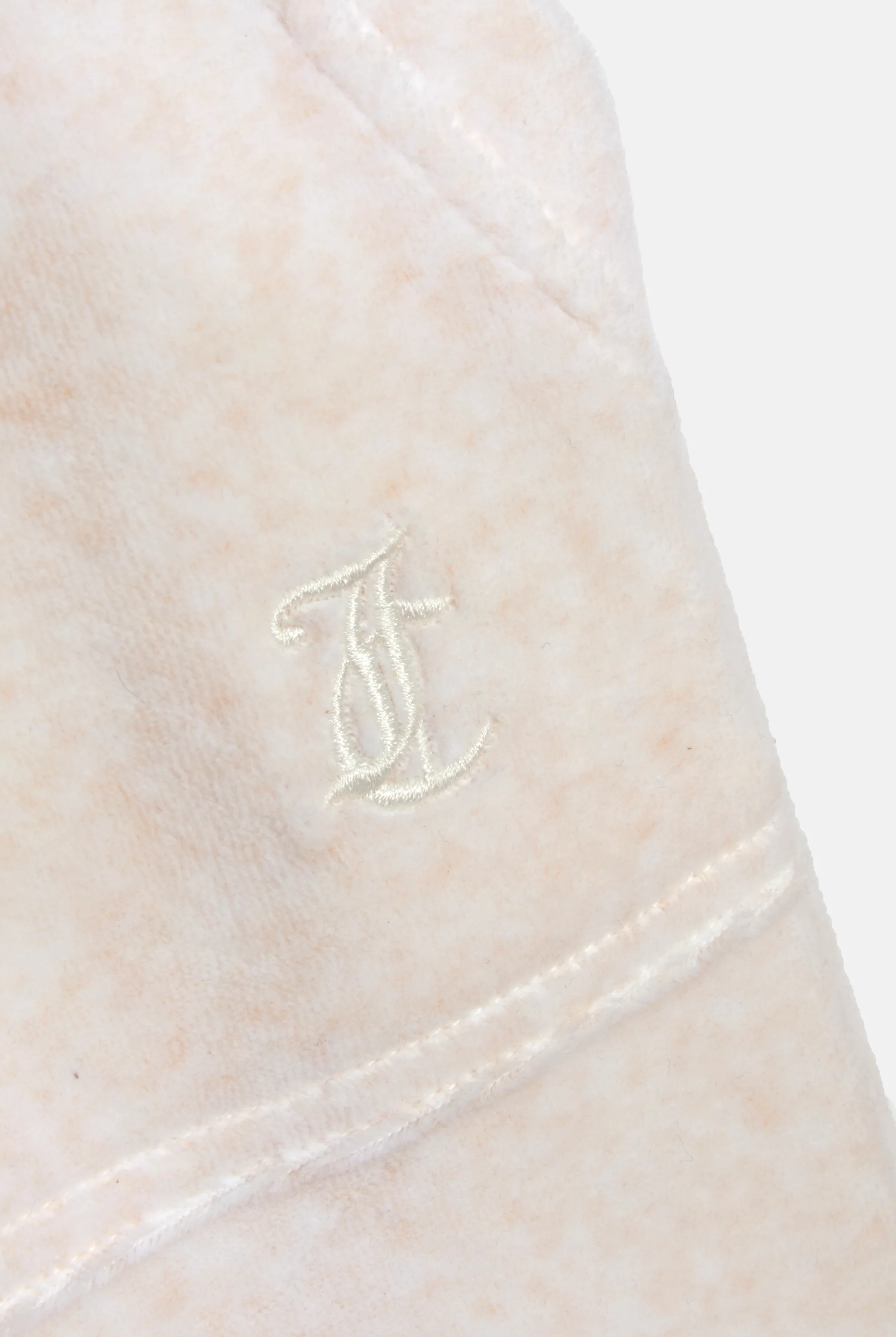 OATMEAL MARL & GOLD LOW RISE FLARE CLASSIC VELOUR TRACK PANT - Image 5
