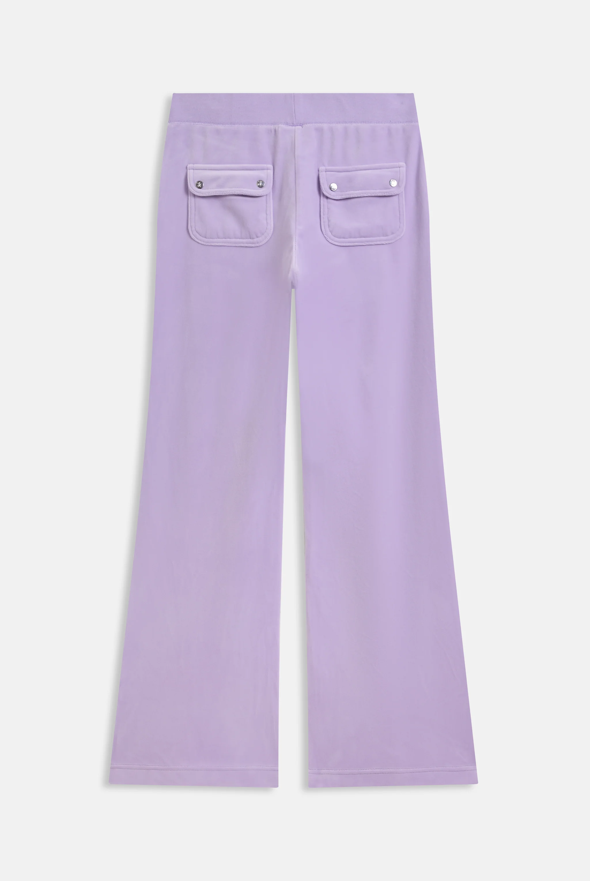 PASTEL LILAC LOW RISE FLARE CLASSIC VELOUR TRACK PANT - Image 2