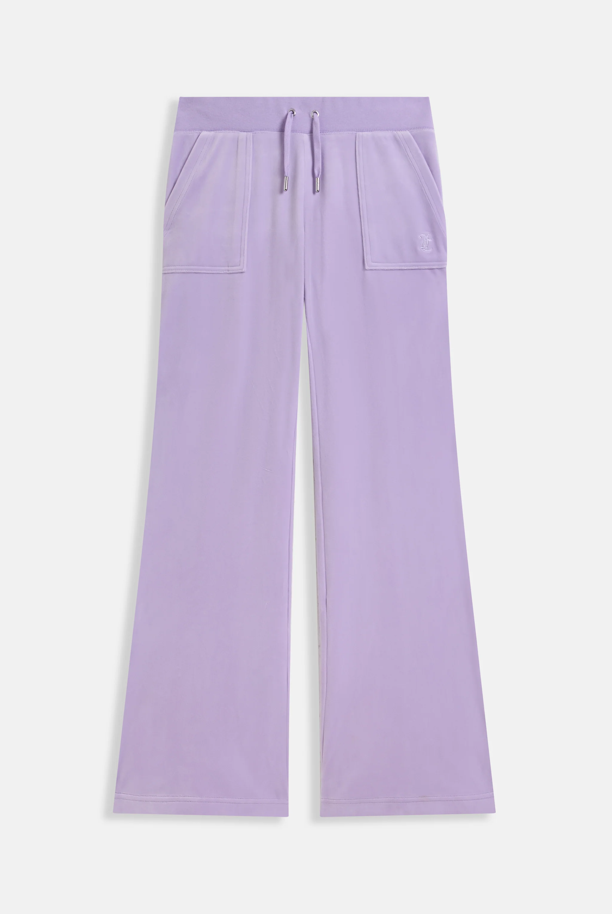 PASTEL LILAC LOW RISE FLARE CLASSIC VELOUR TRACK PANT - Image 8