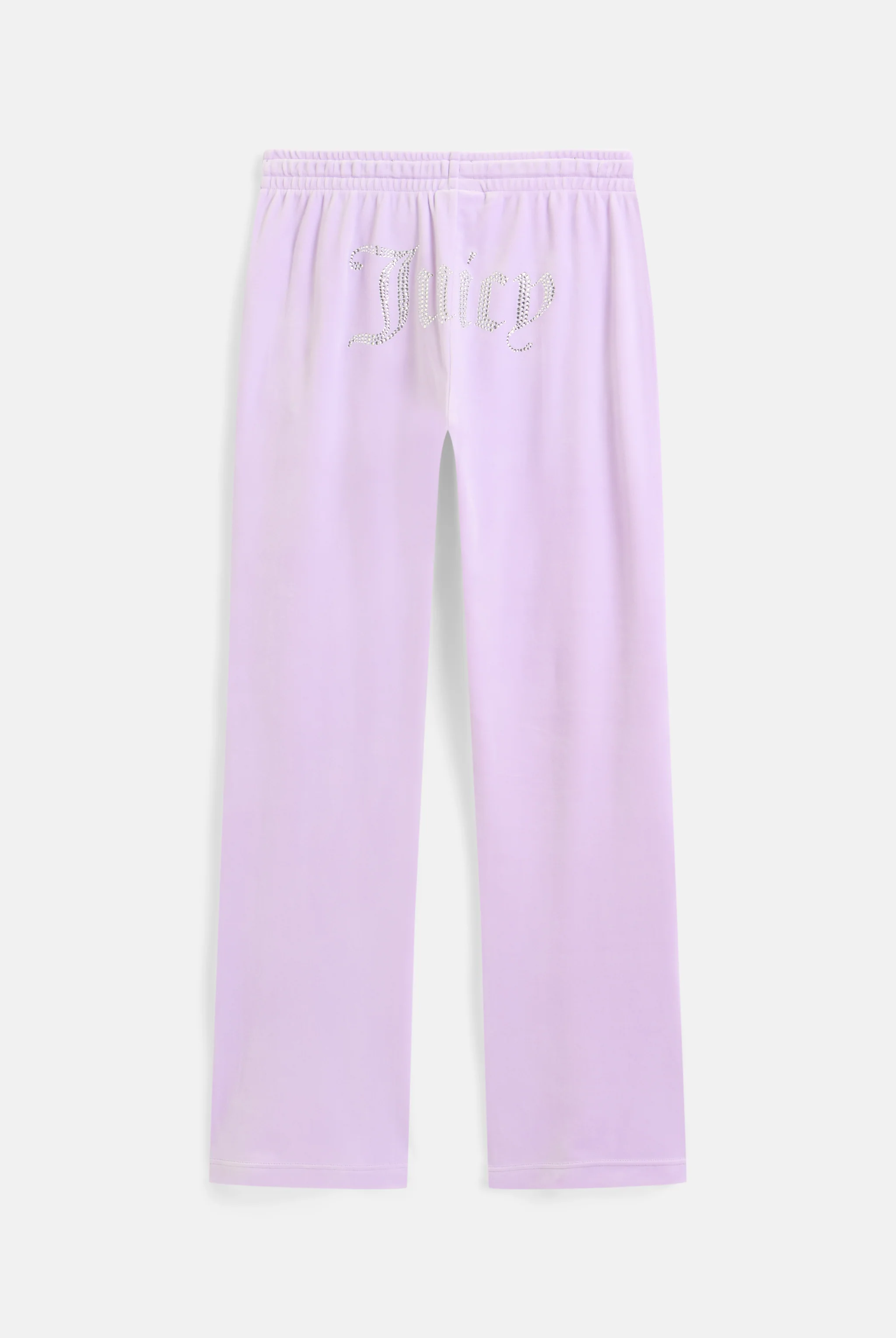 PASTEL LILAC VELOUR DIAMANTÉ TRACKSUIT BOTTOM - Image 4