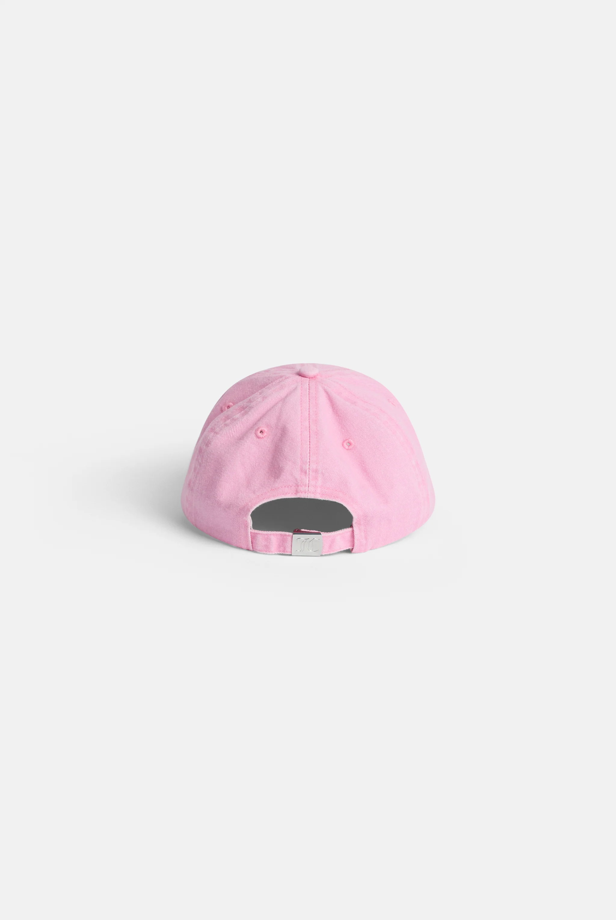 PINK DISTRESSED COTTON DENIM CAP - Image 6