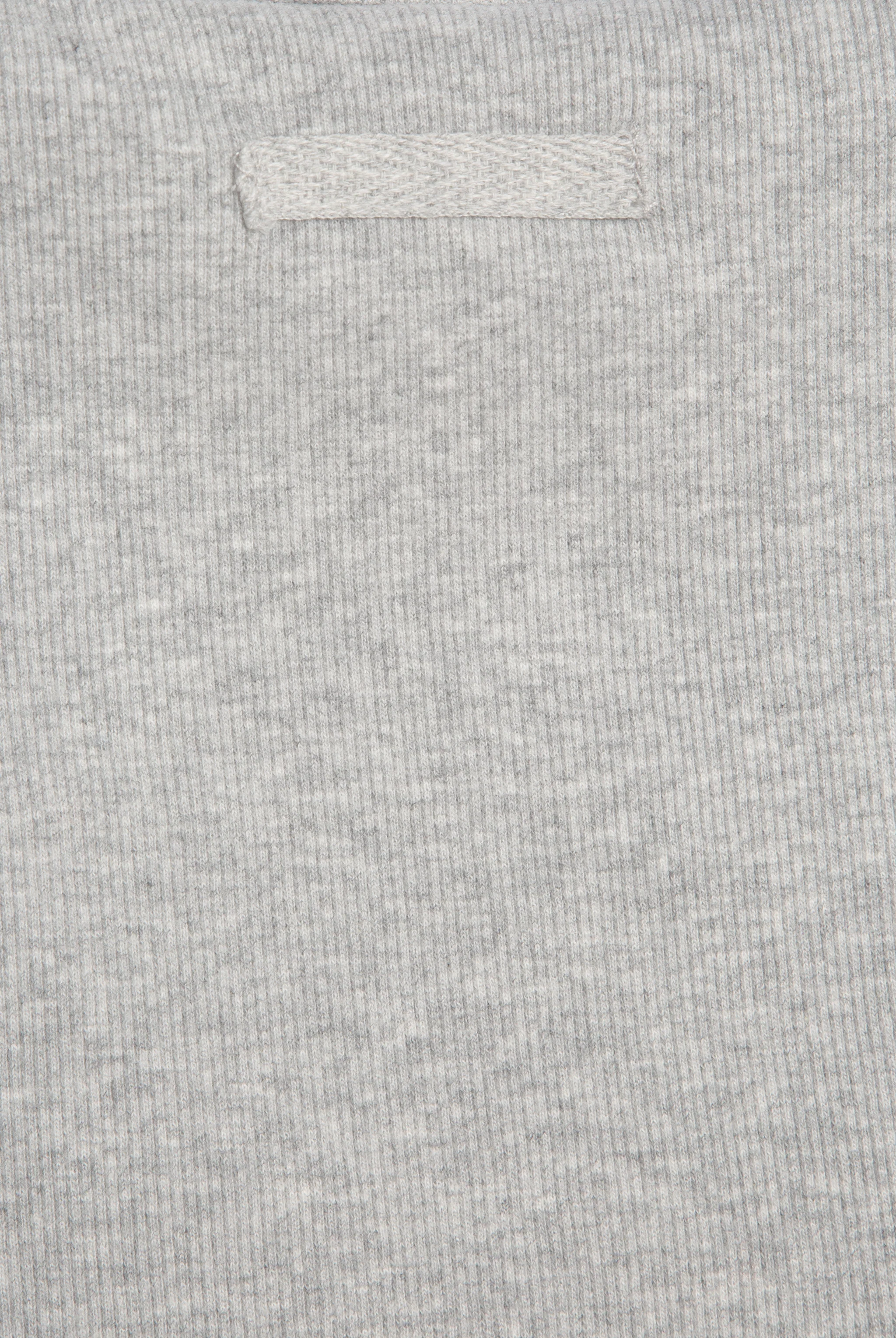 SILVER MARL  LONGLINE RIBBED VEST - Image 6