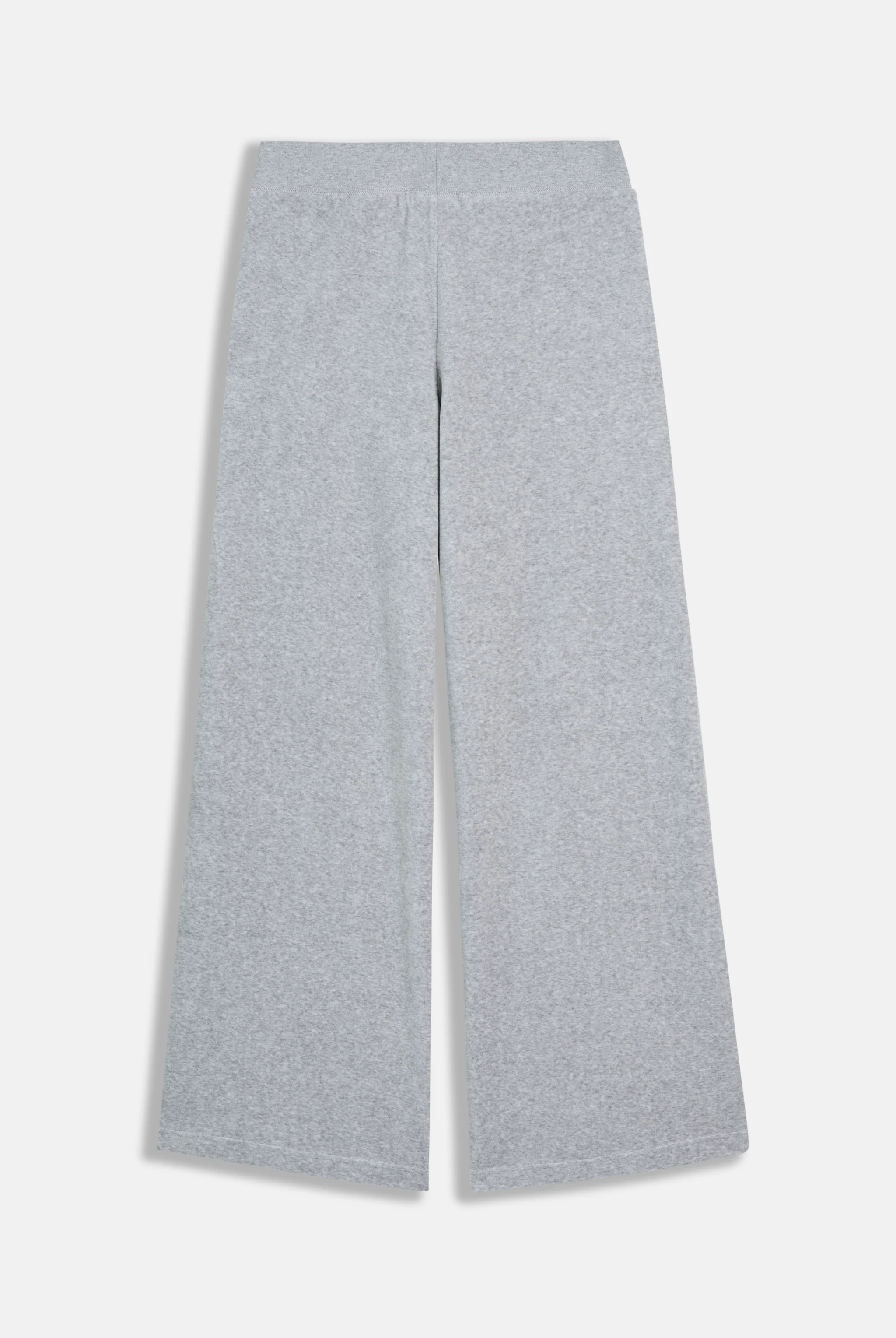 SILVER MARL WIDE LEG COTTON VELOUR TRACK PANT - Image 7