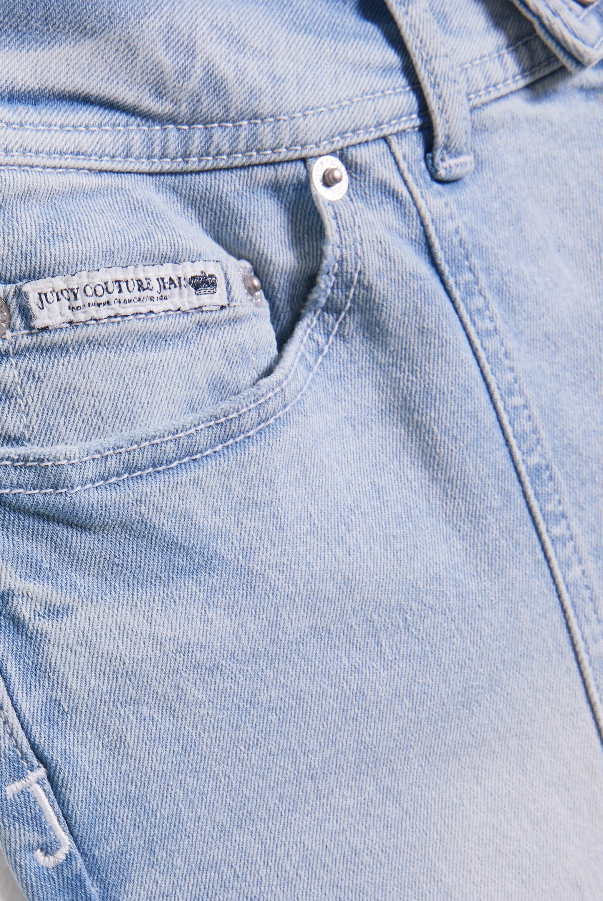 LIGHT WASH LOW RISE FLARED EMBROIDERED JEANS - Image 10