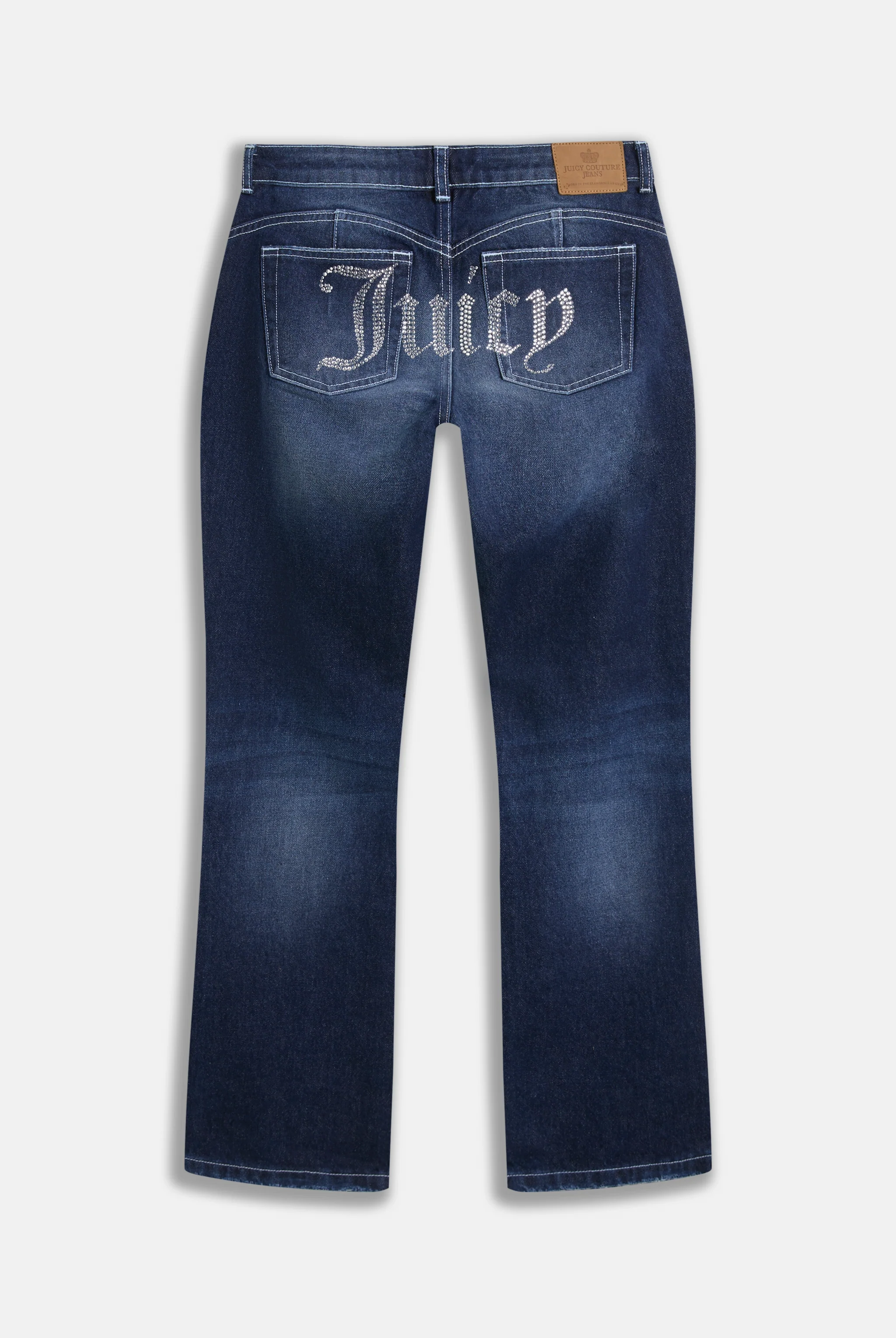 MID WASH BOOTCUT DIAMANTÉ JEANS - Image 4