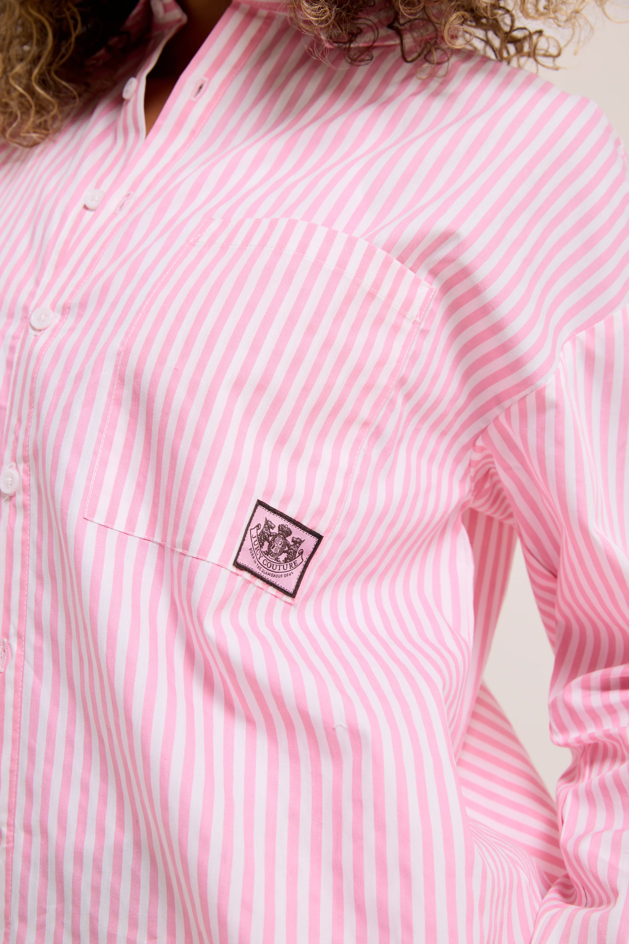 STRIPE LOUNGEWEAR OVERSIZED SHIRT - Image 5
