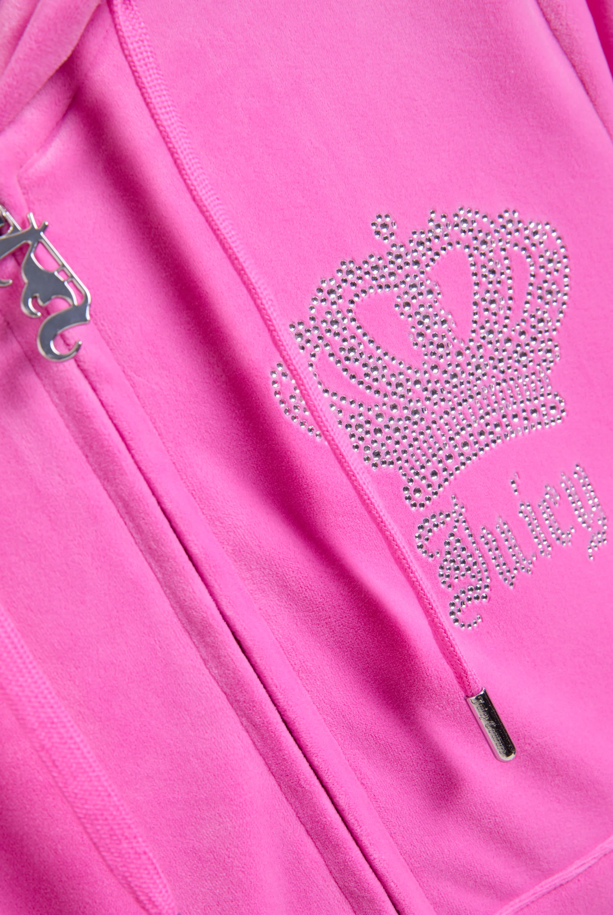 SUPER PINK GOTHIC CROWN CLASSIC VELOUR HOODIE - Image 7