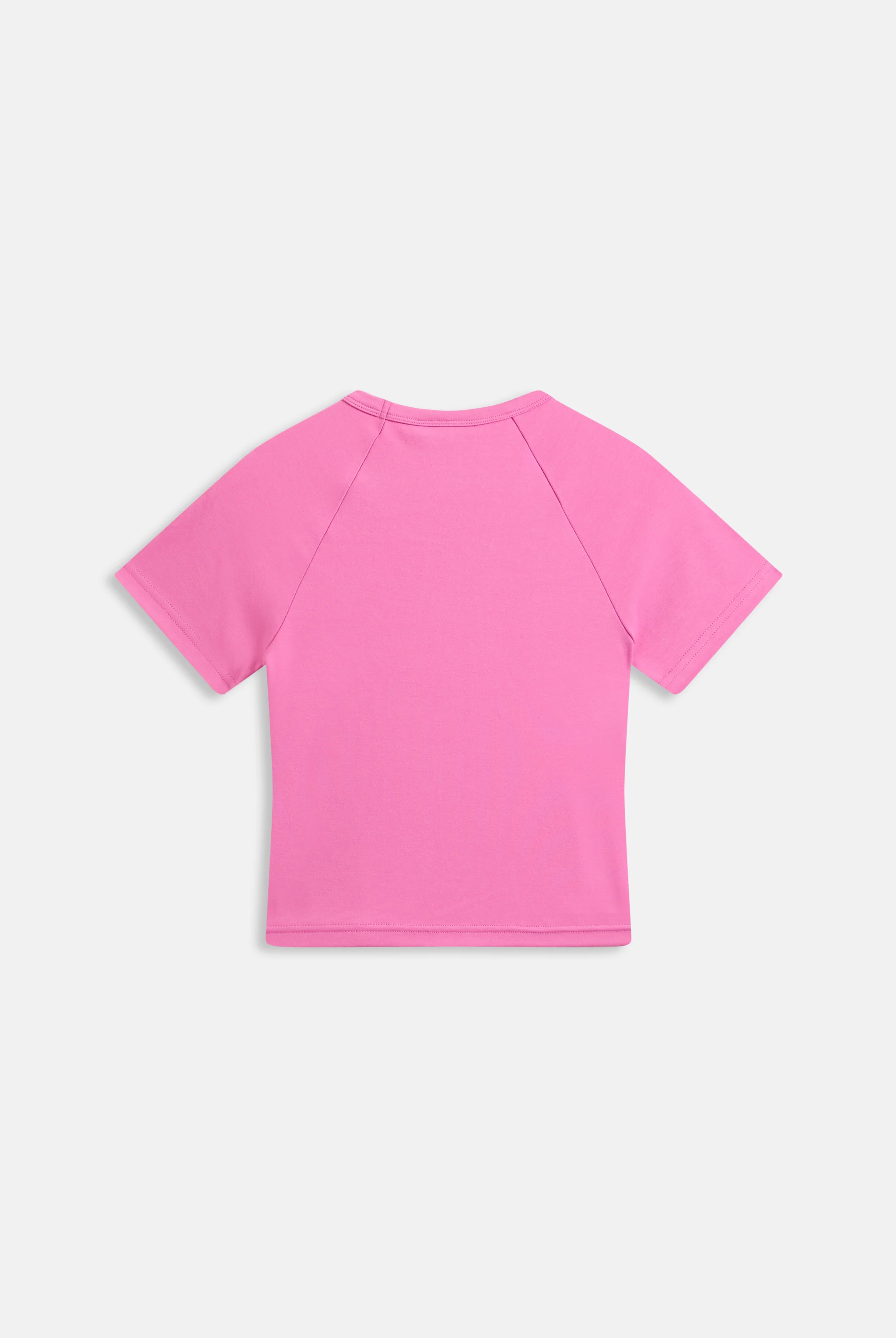 SUPER PINK RAGLAN DIAMANTÉ BABY TEE - Image 7