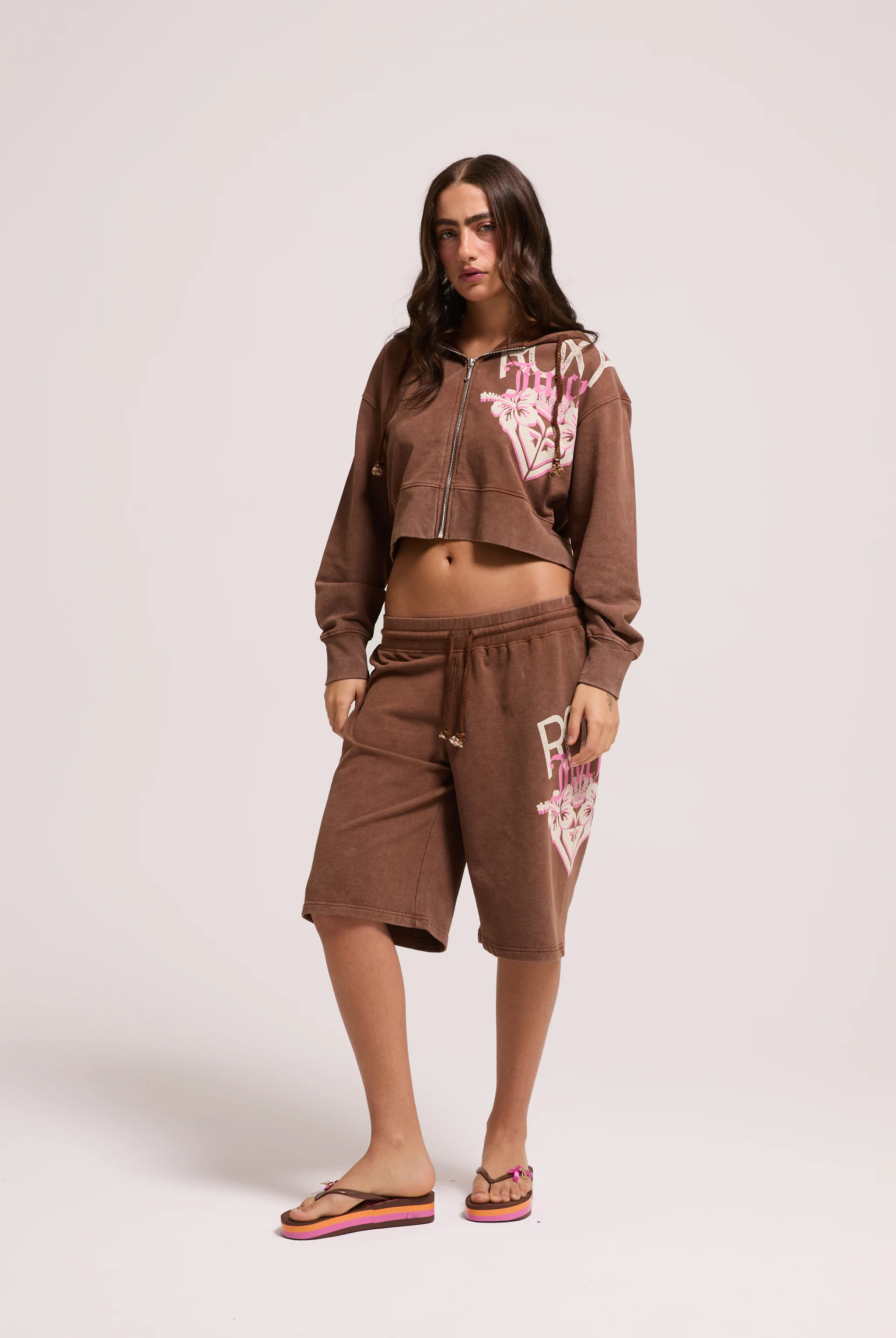 TIRAMISU ROXY x JUICY COUTURE RELAXED JORTS