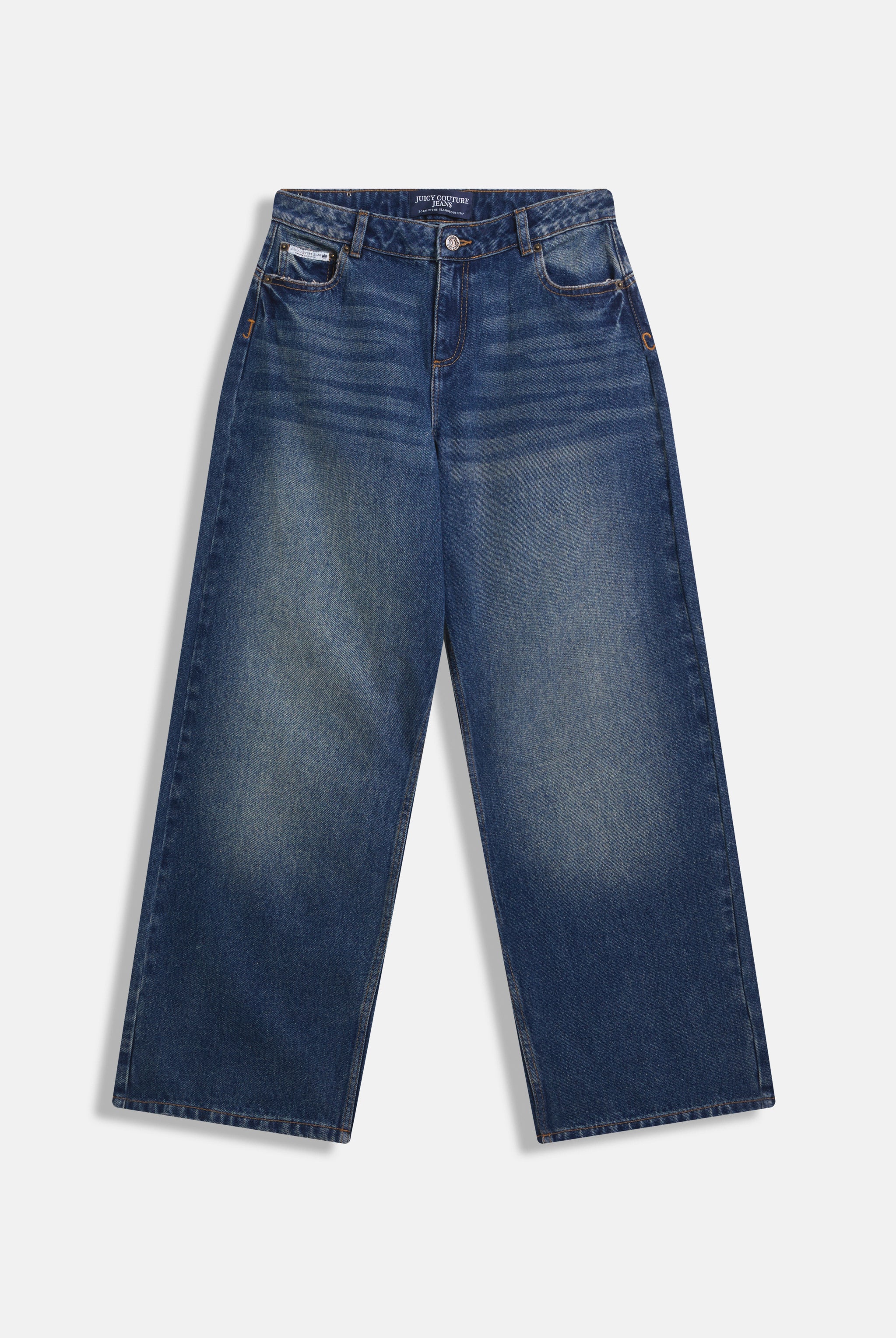 VINTAGE WASH MID RISE WIDE LEG JEAN - Image 8