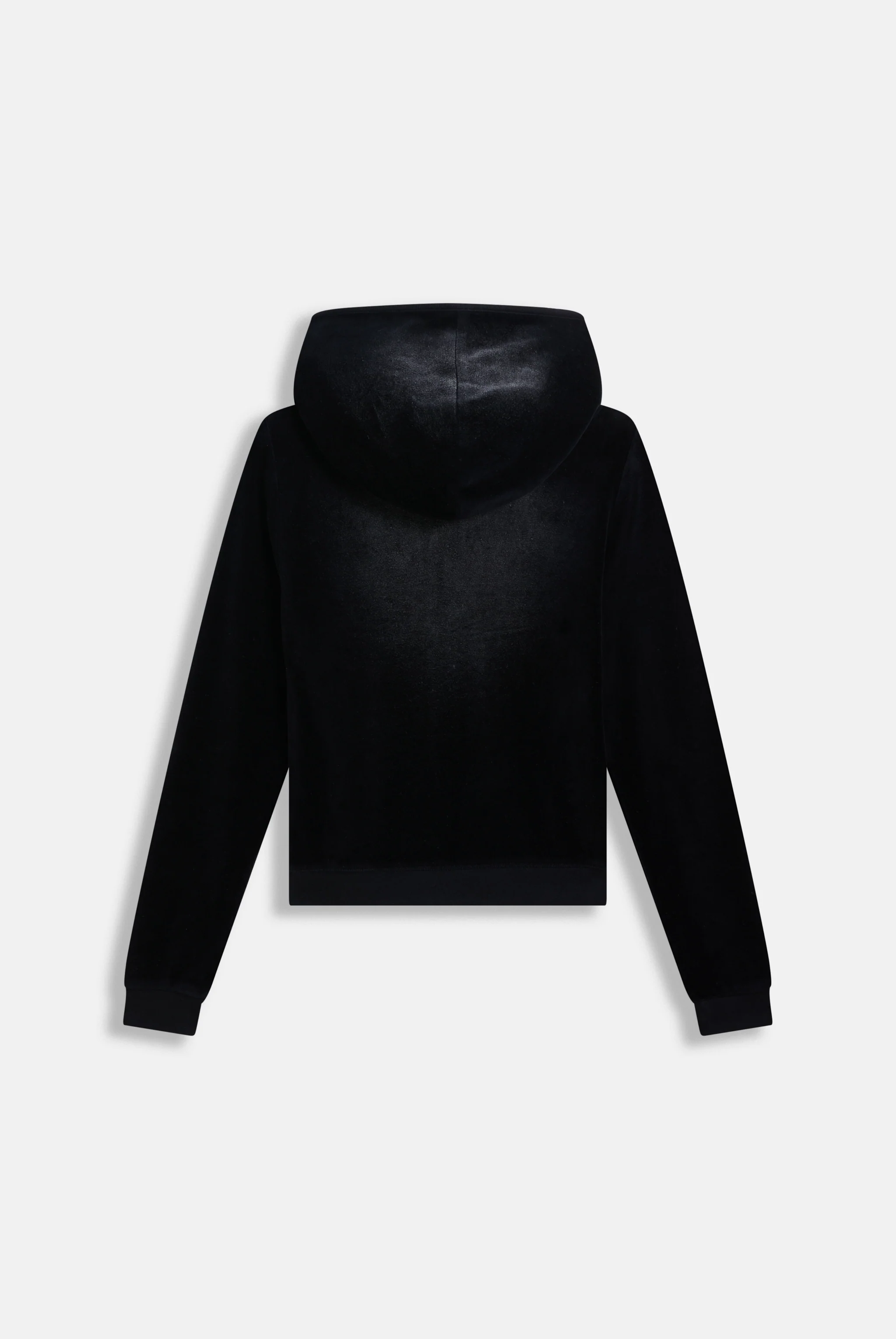 WASHED BLACK COTTON VELOUR HERITAGE HOODIE - Image 6