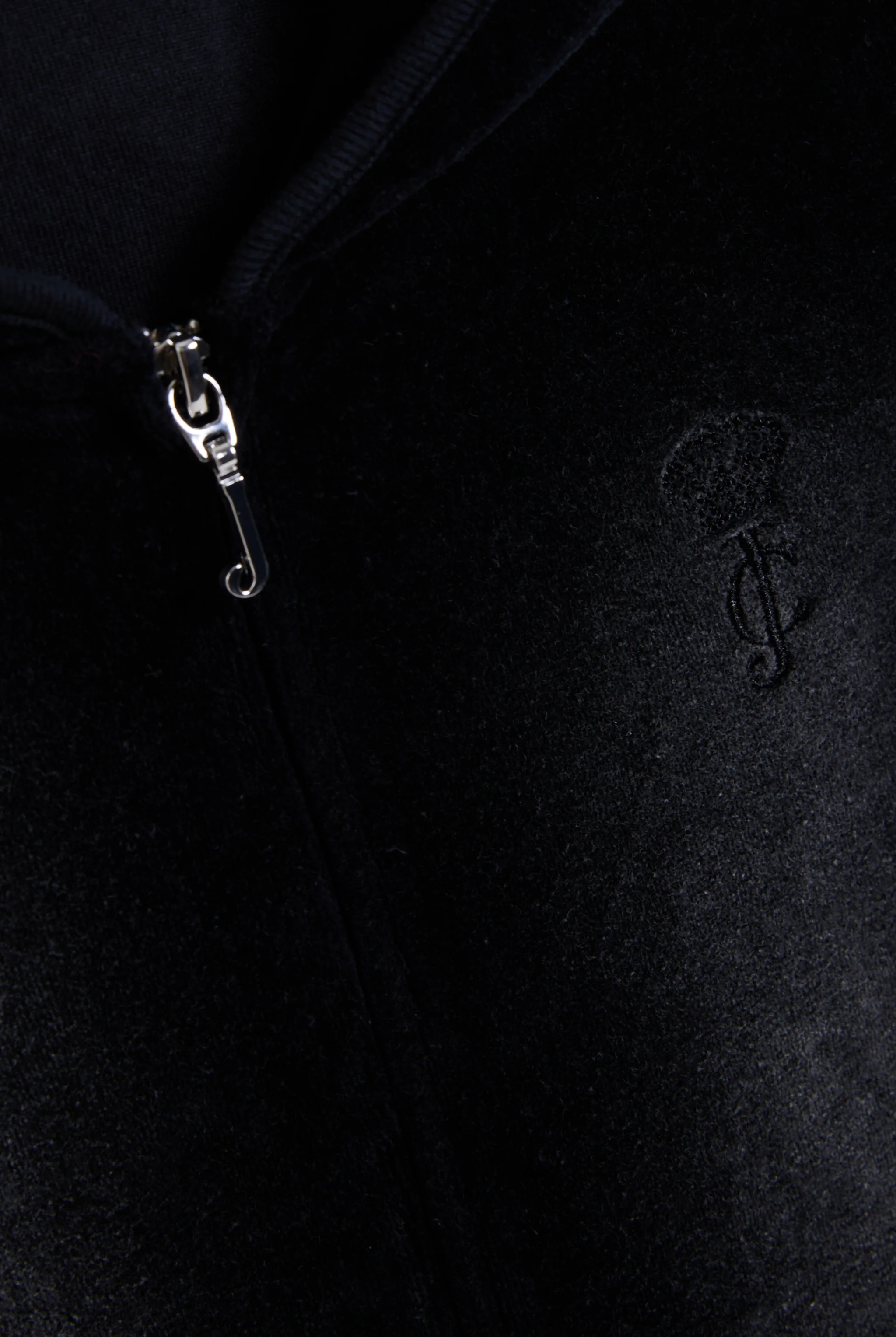 WASHED BLACK COTTON VELOUR HERITAGE HOODIE - Image 8