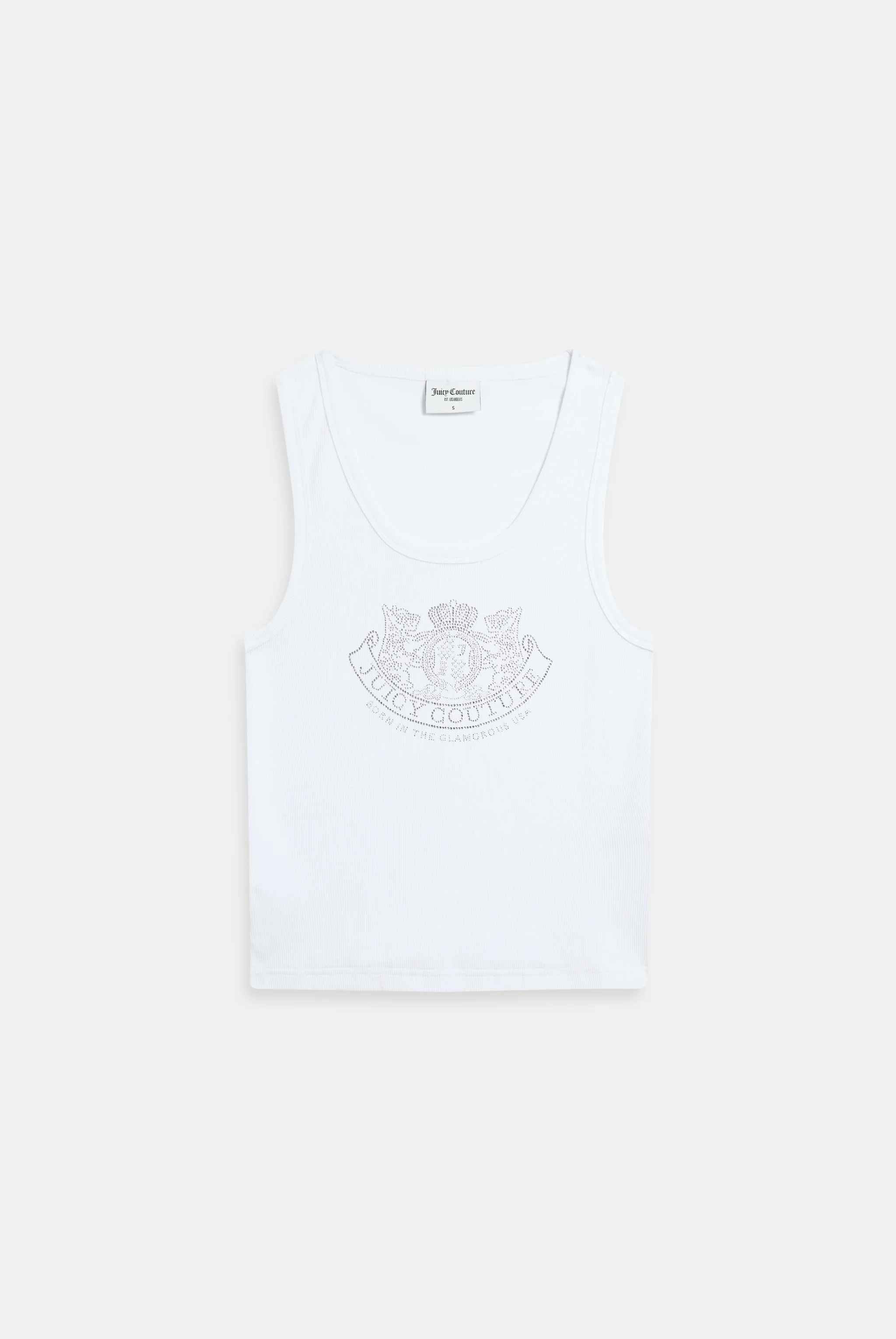 WHITE DIAMANTÉ DOG CREST VEST - Image 2