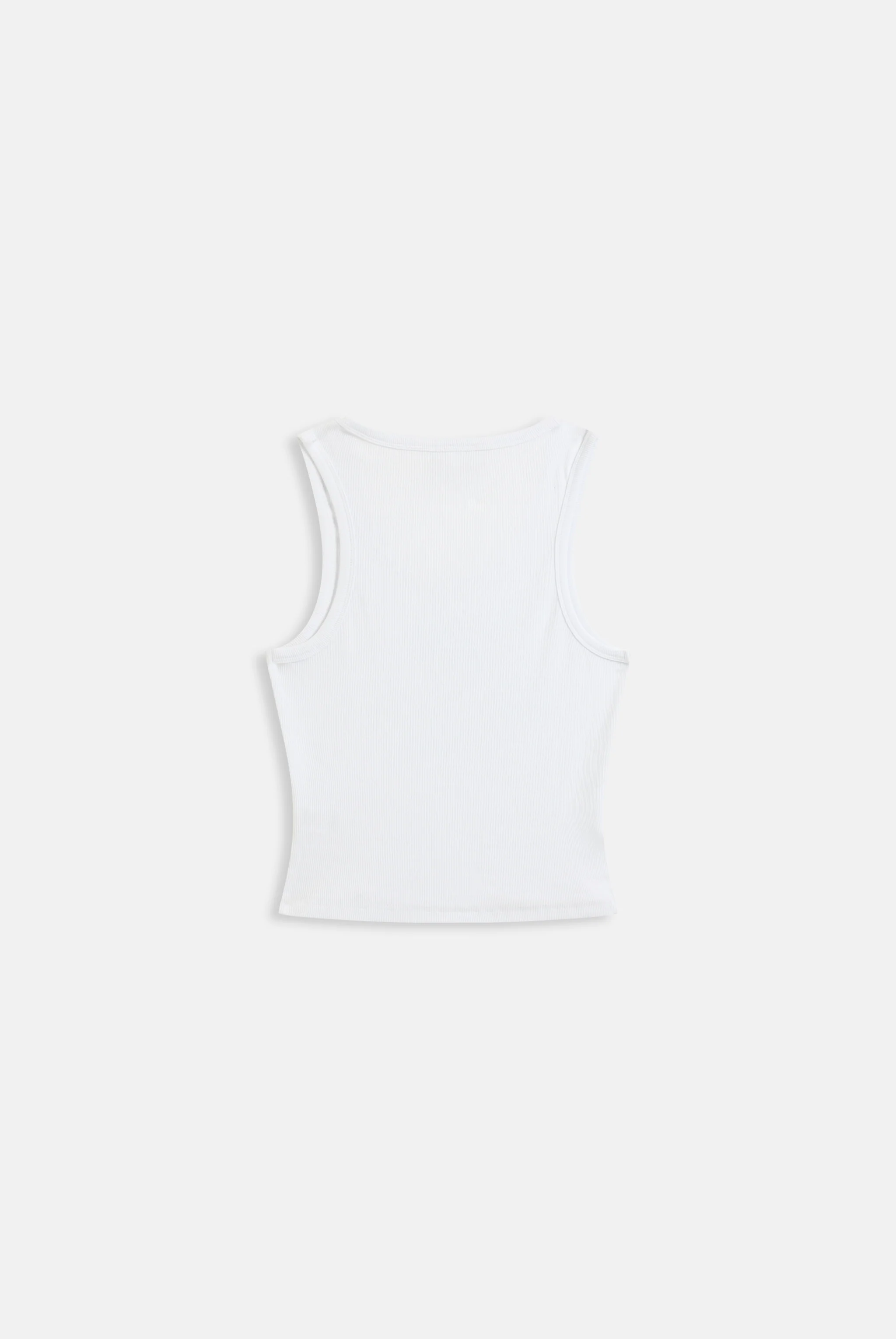 WHITE RIBBED DIAMANTÉ CROWN VEST - Image 6