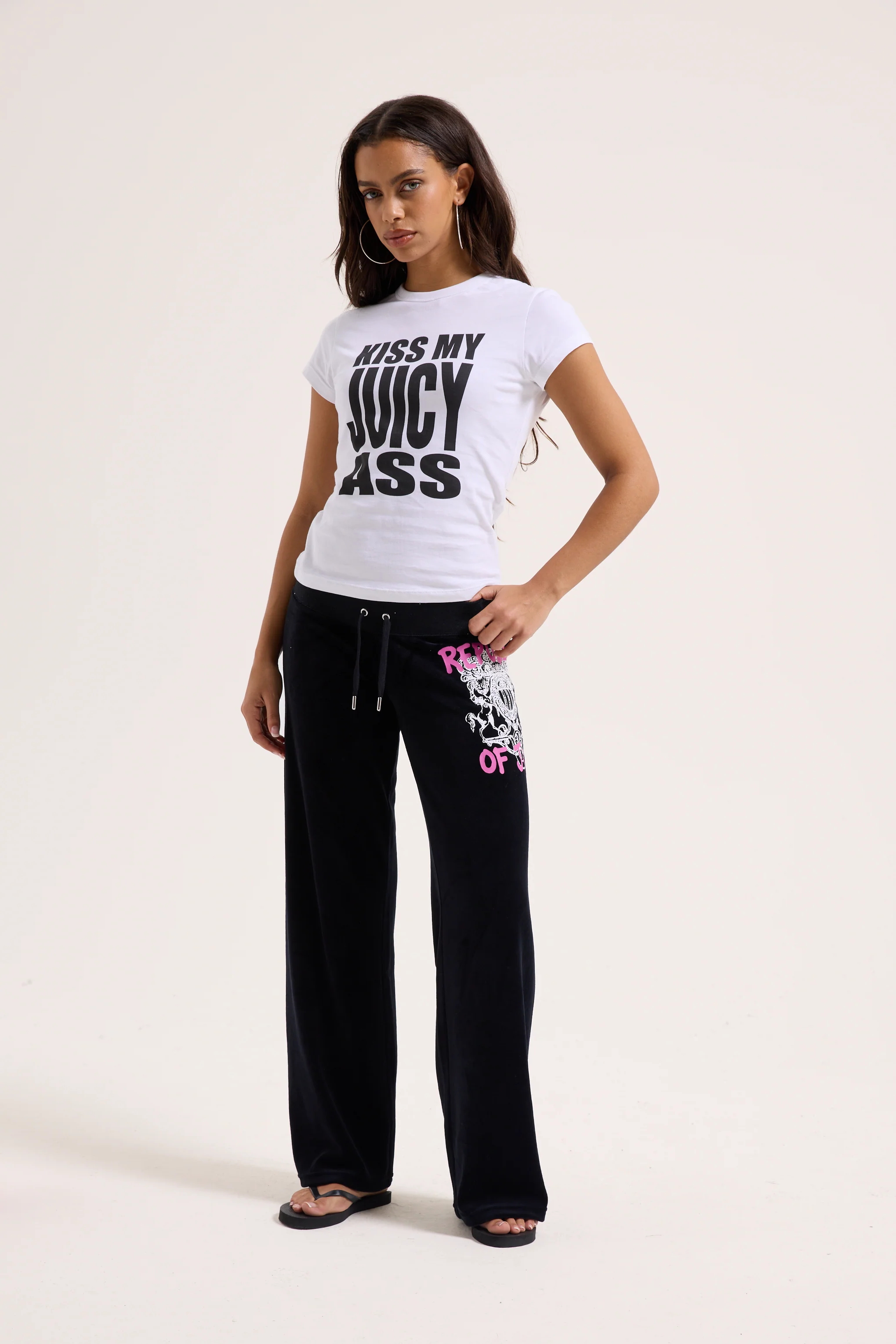 WHITE THE ICONS | WHITE KISS MY JUICY TEE - Image 5
