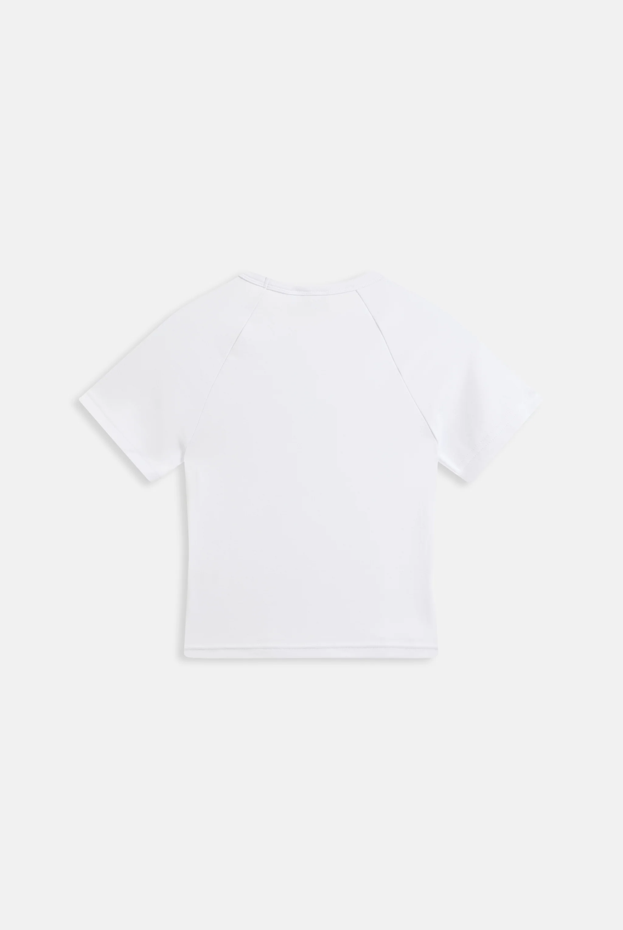 WHITE RAGLAN DIAMANTÉ BABY TEE - Image 7